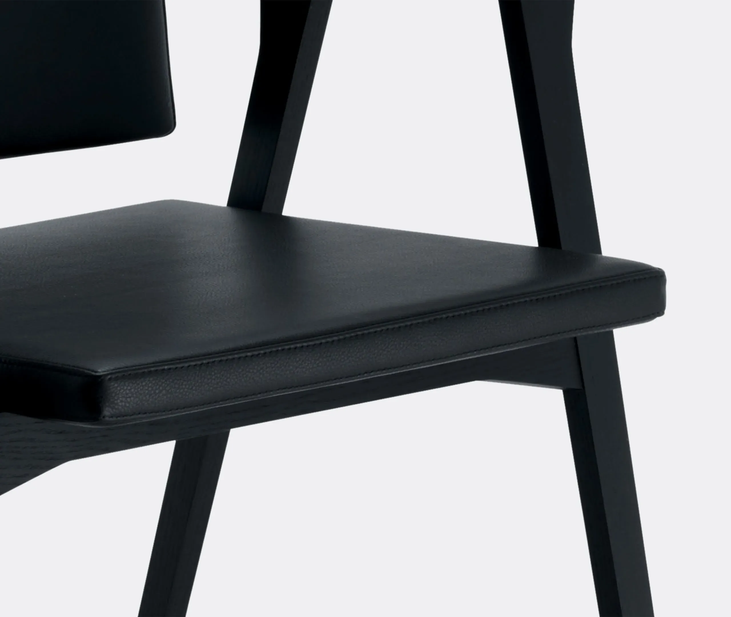 Luisa Small Armchair - Black, Leather