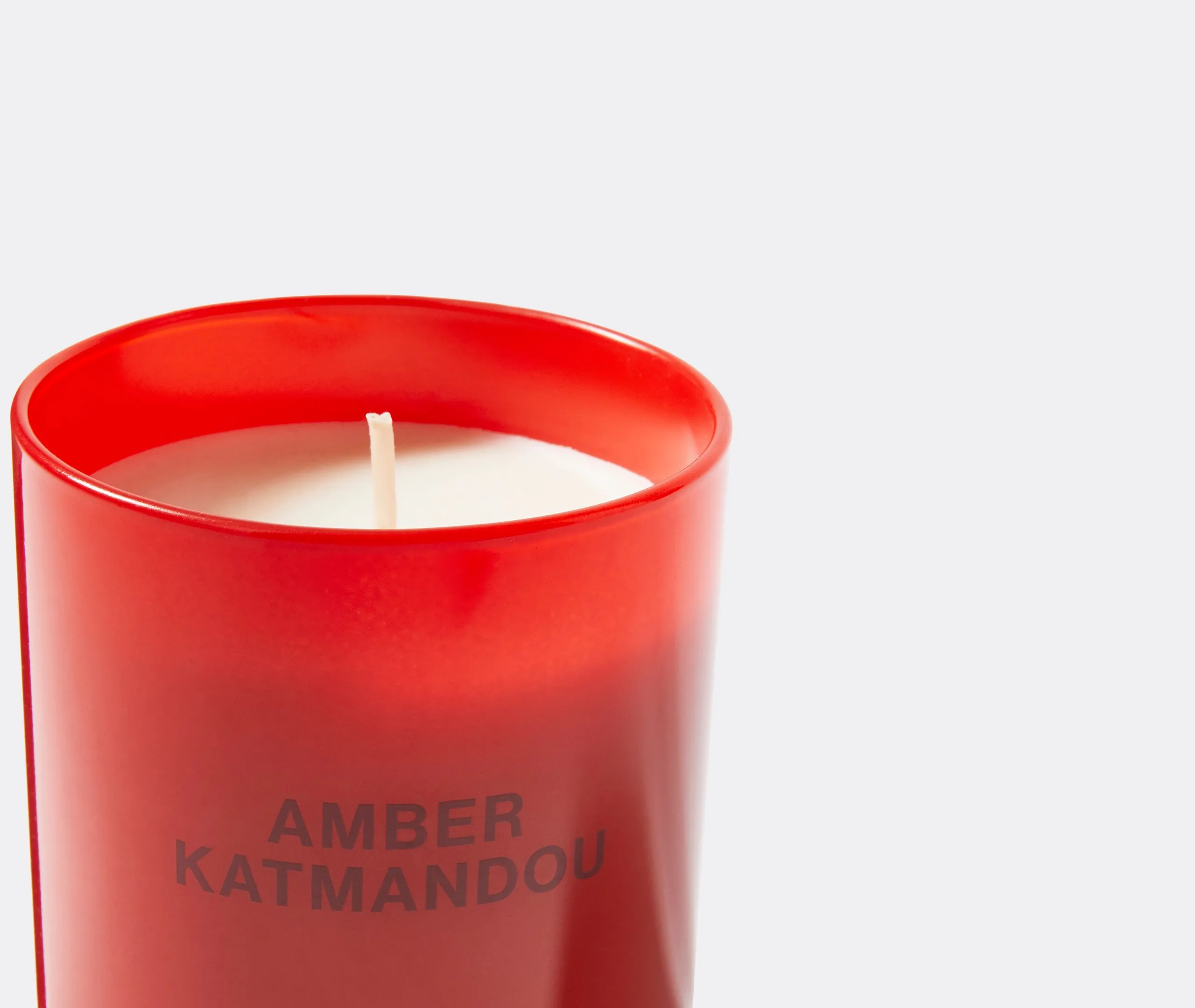 Medium Scented Candle - Red, Glass