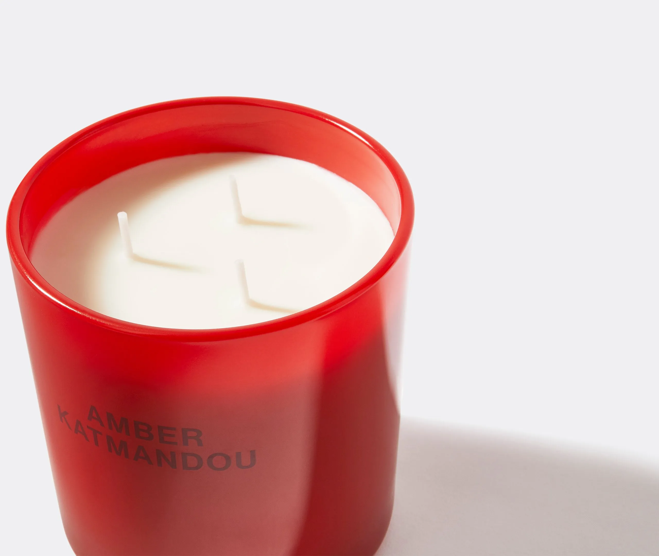 Medium Scented Candle - Red, Glass