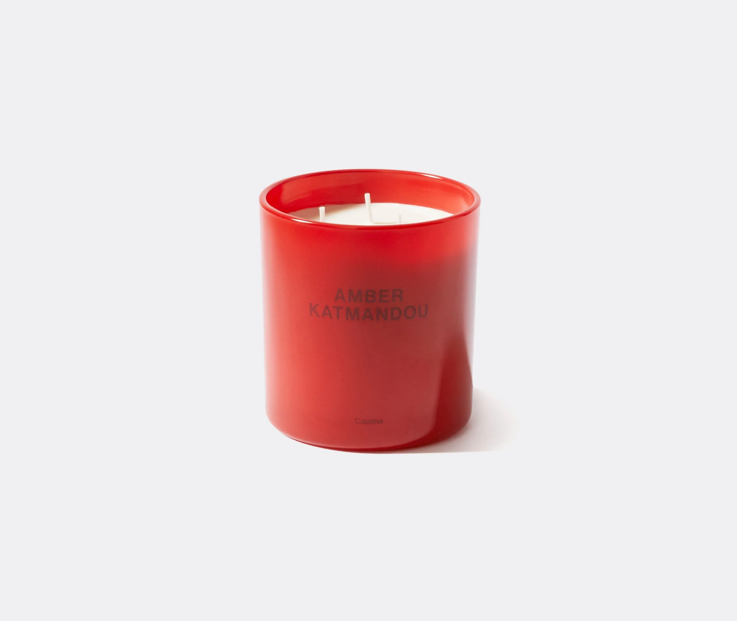 Medium Scented Candle - Red, Glass