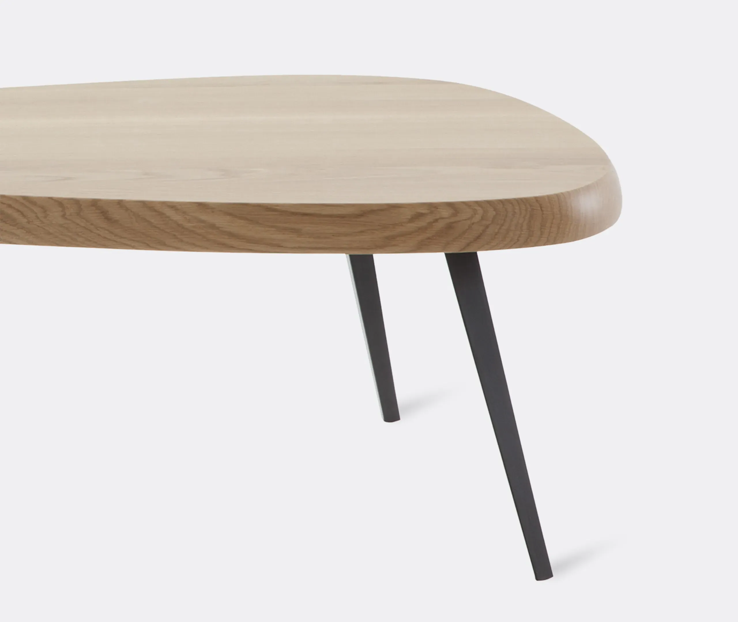 Mexique Triangular Low Table - Beige, Oak