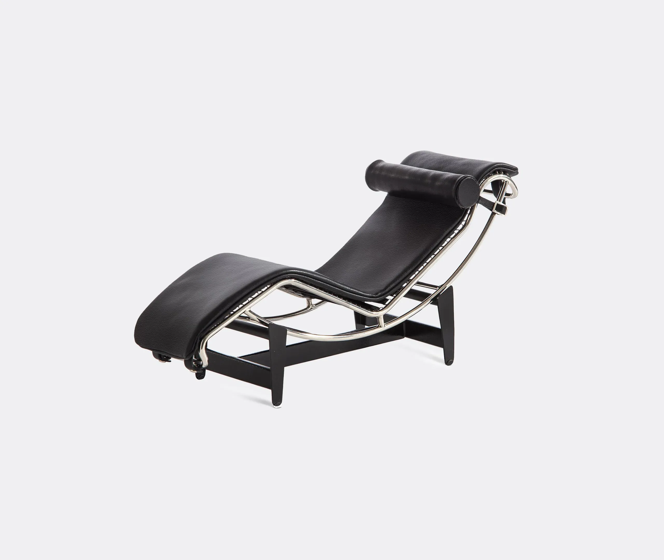 Miniature Chaise Longue Model - Black, Leather image