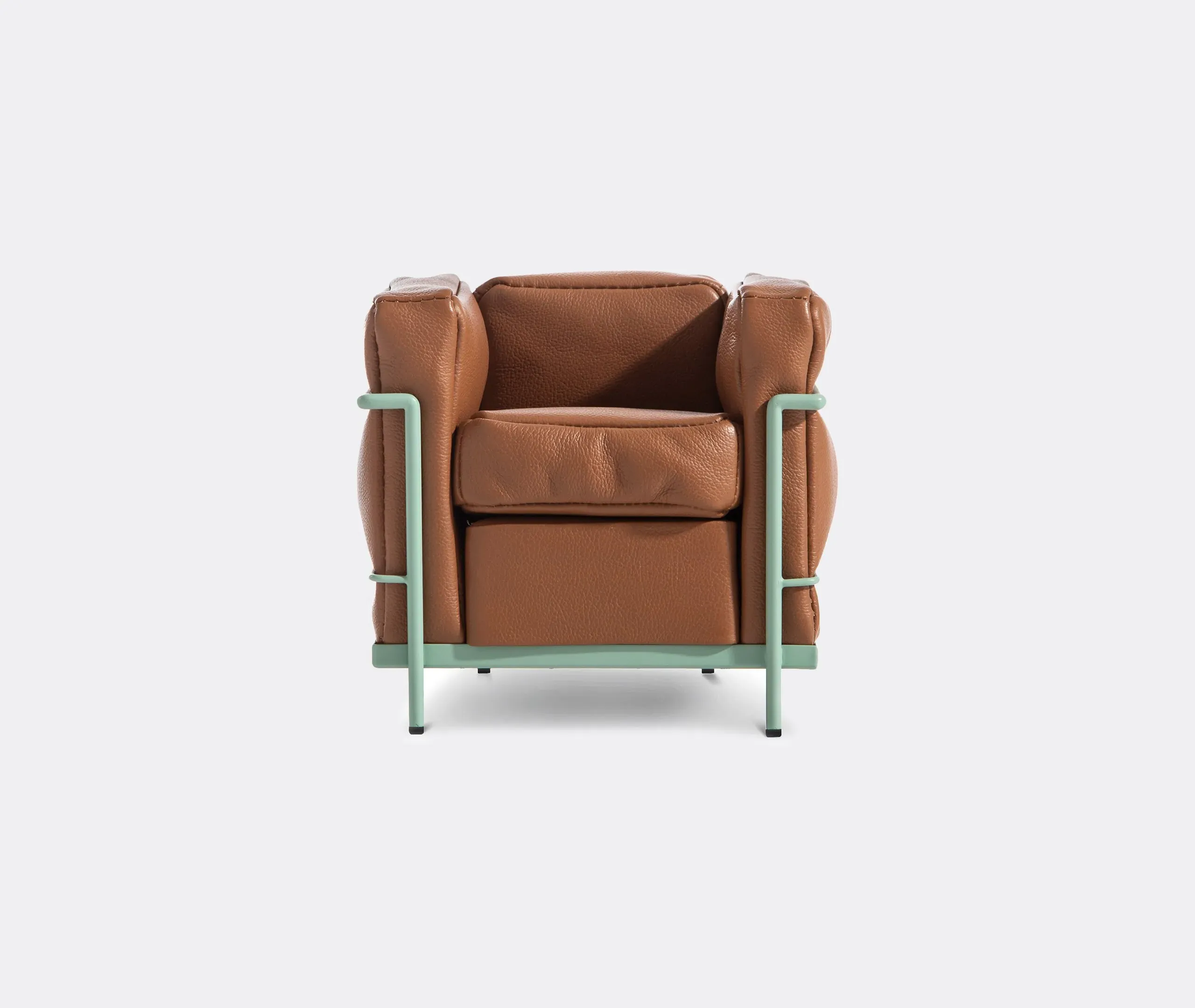 Miniature Petit Modele Armchair - Brown, Leather image