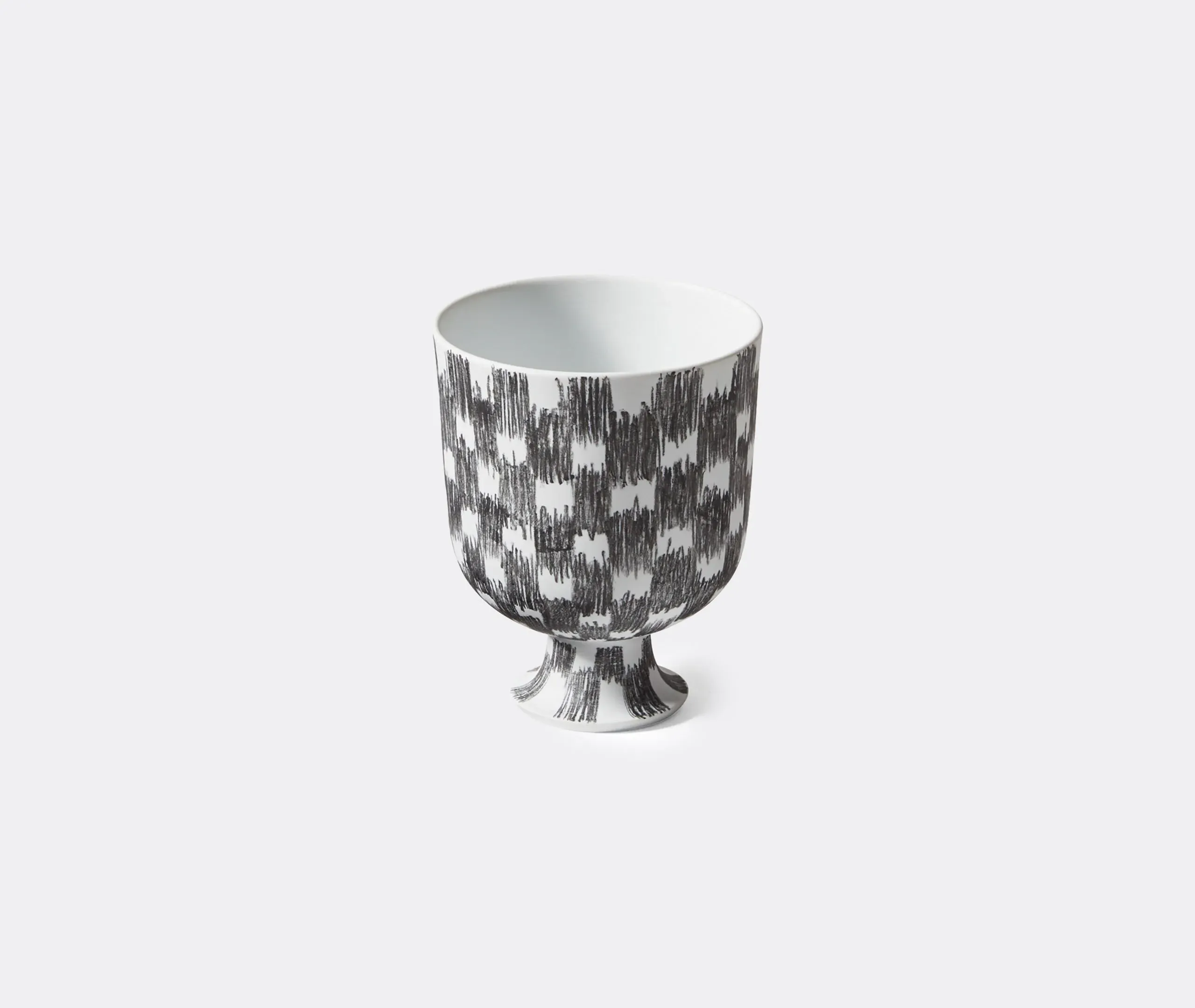 Open Mouth Vase - Black, Porcelain