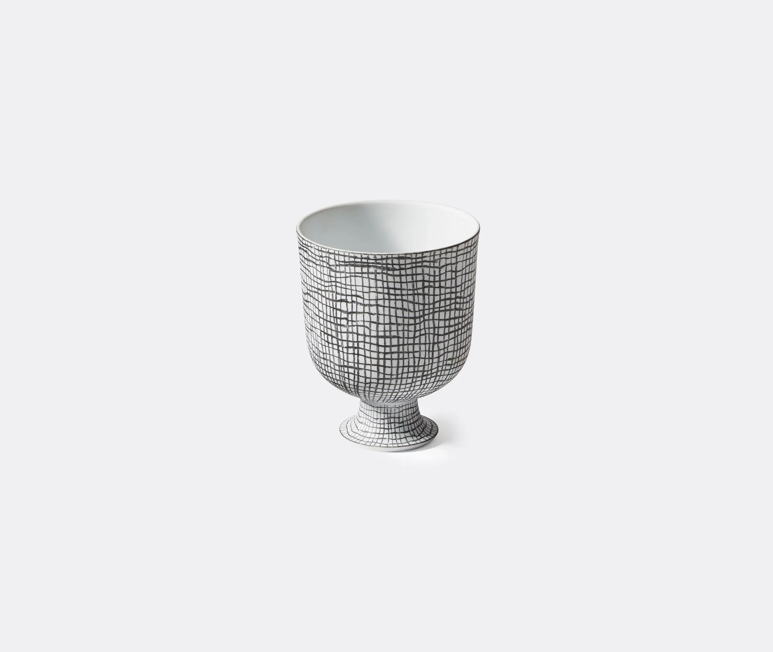 Open Mouth Vase - Black, Porcelain