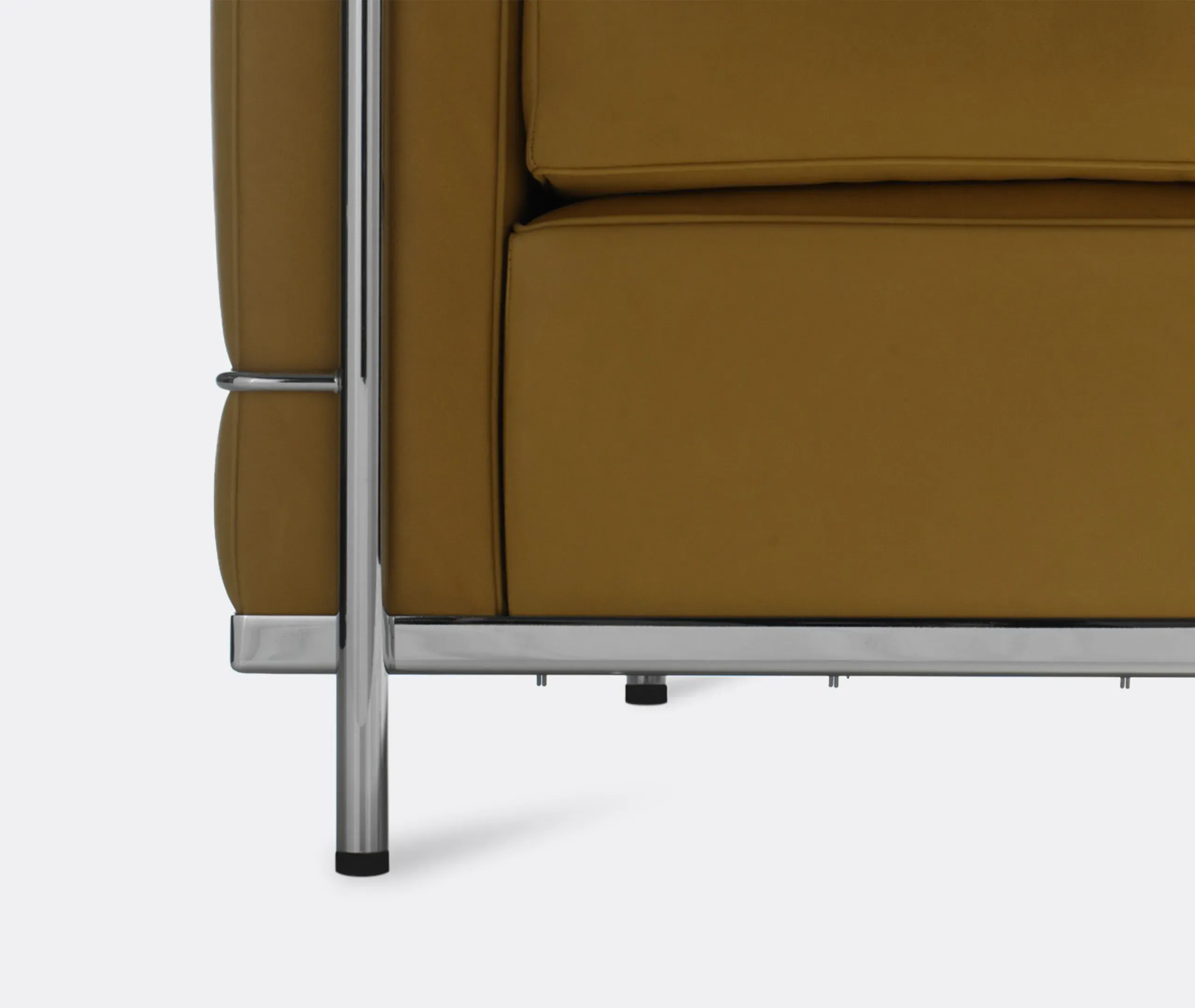 Petit Modele Padded Armchair - Beige, Leather