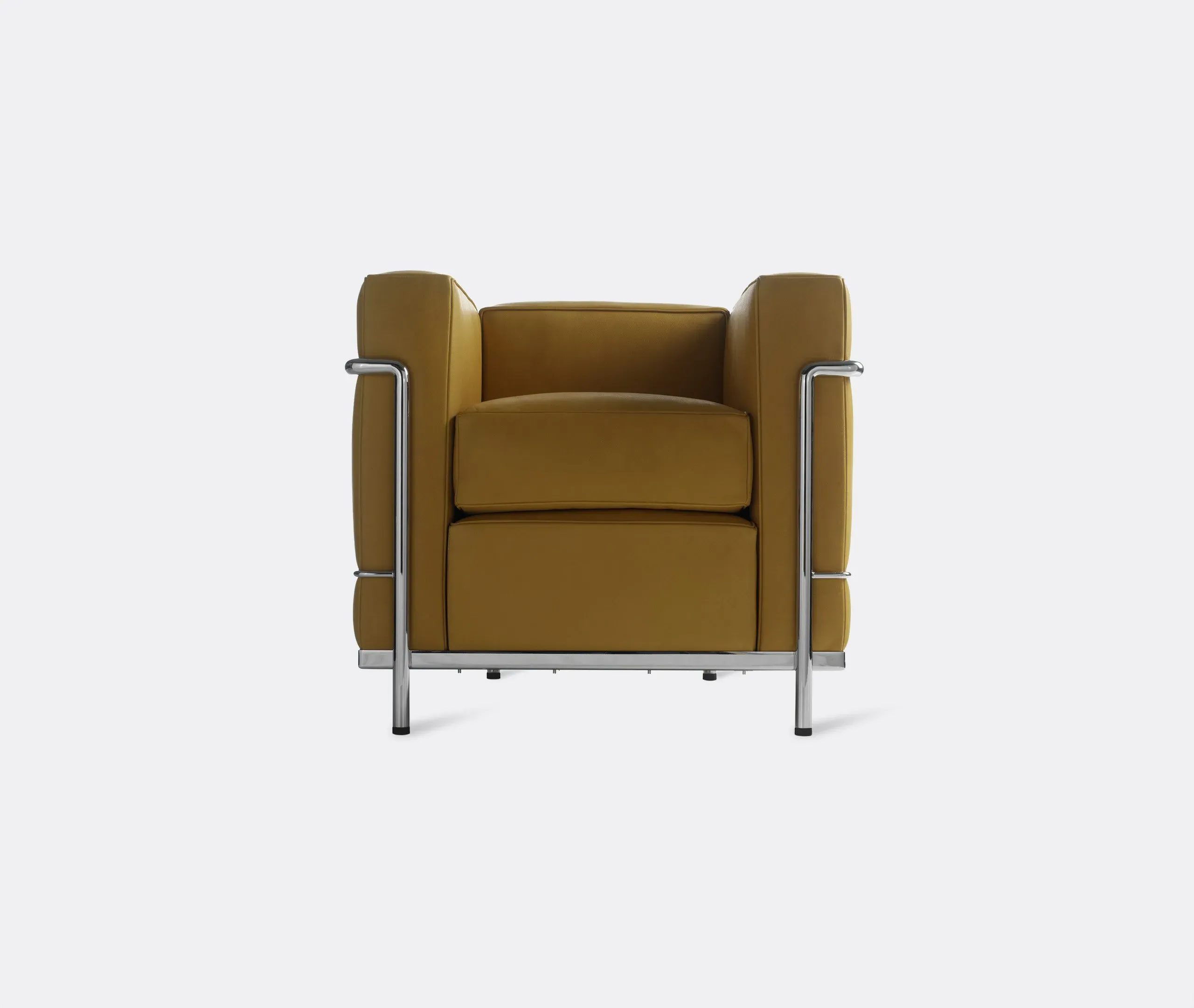 Petit Modele Padded Armchair - Beige, Leather