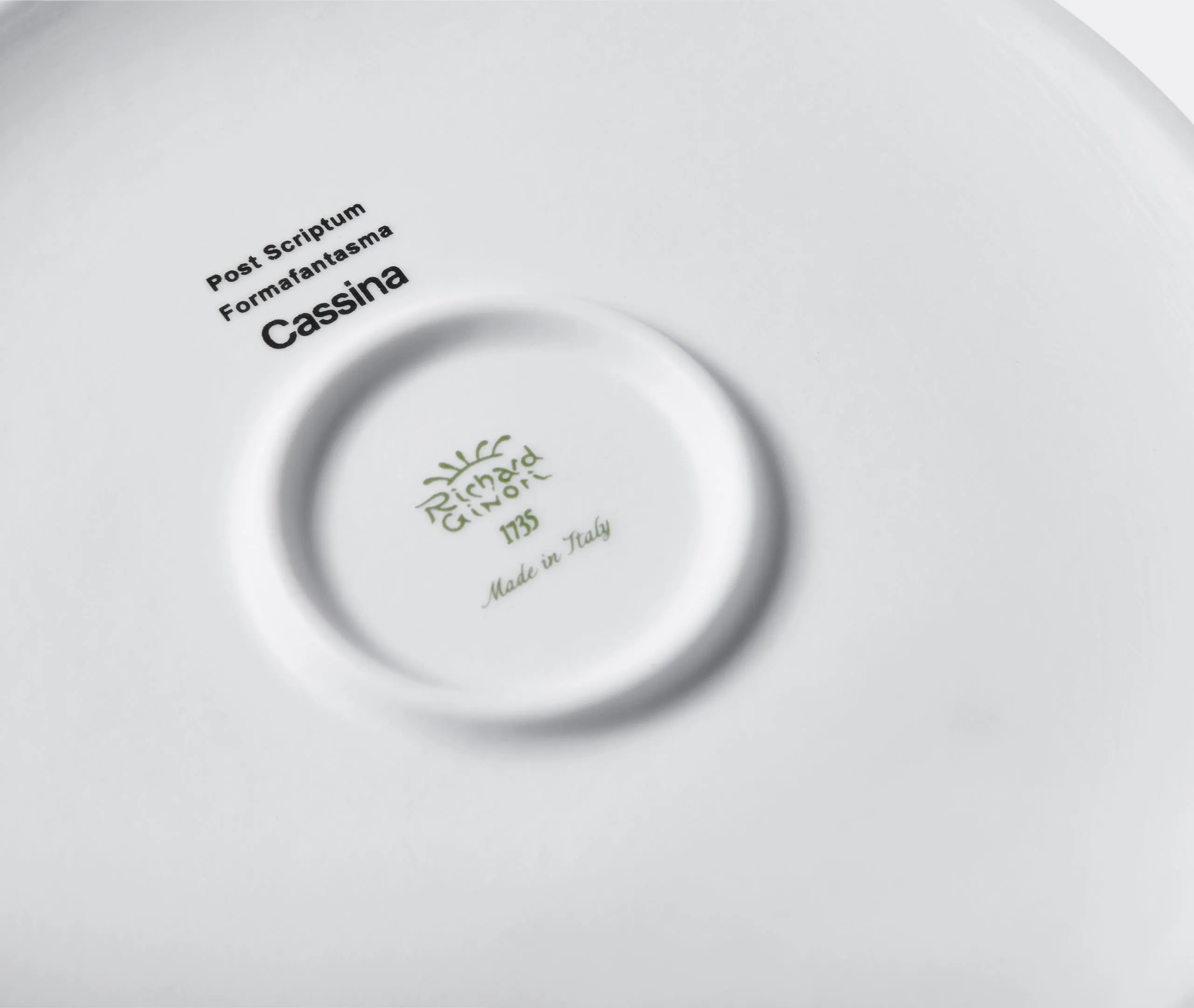 Post Scriptum Circle Container - Black, Porcelain