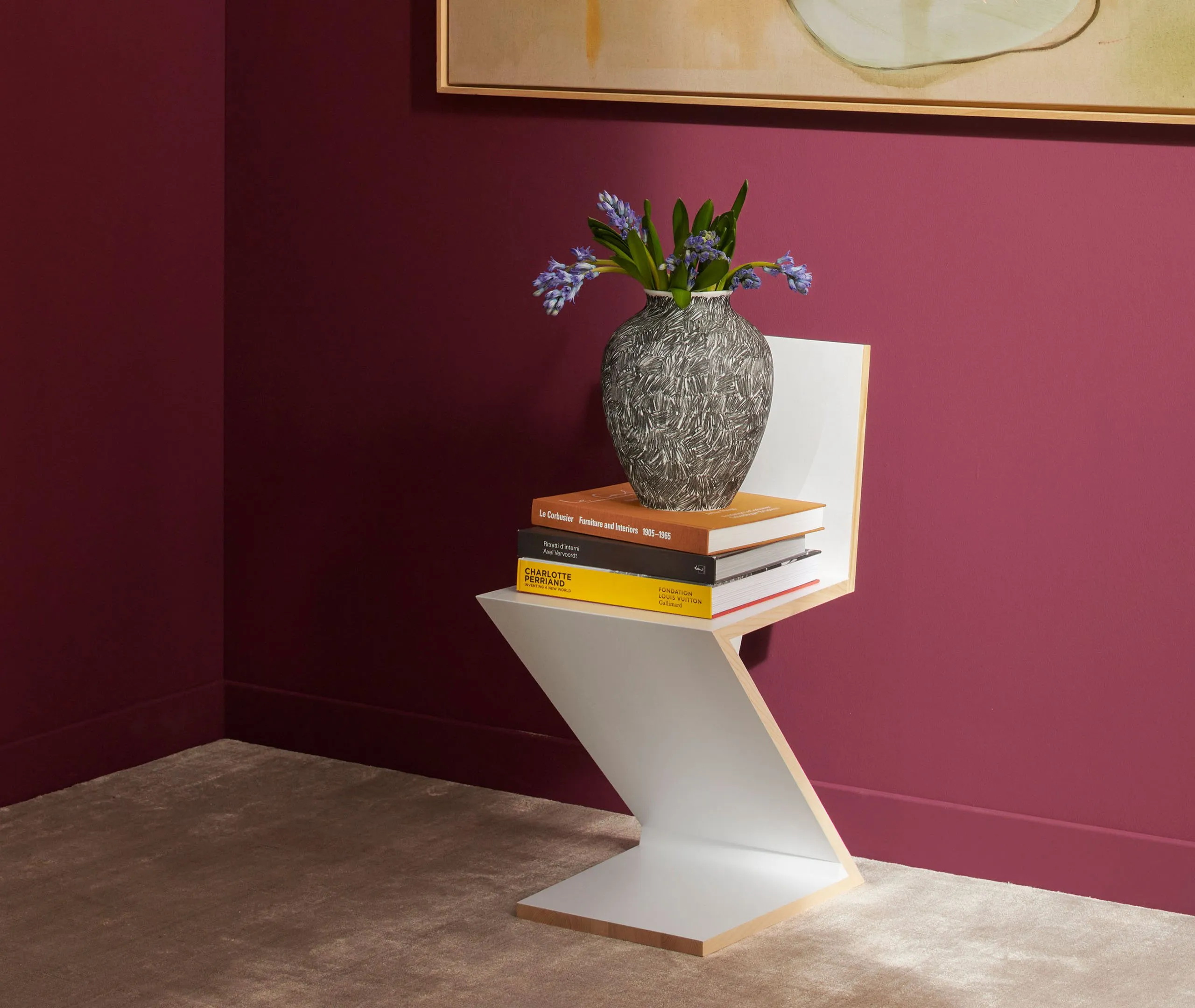 Post Scriptum Curved Vase - Black, Porcelain