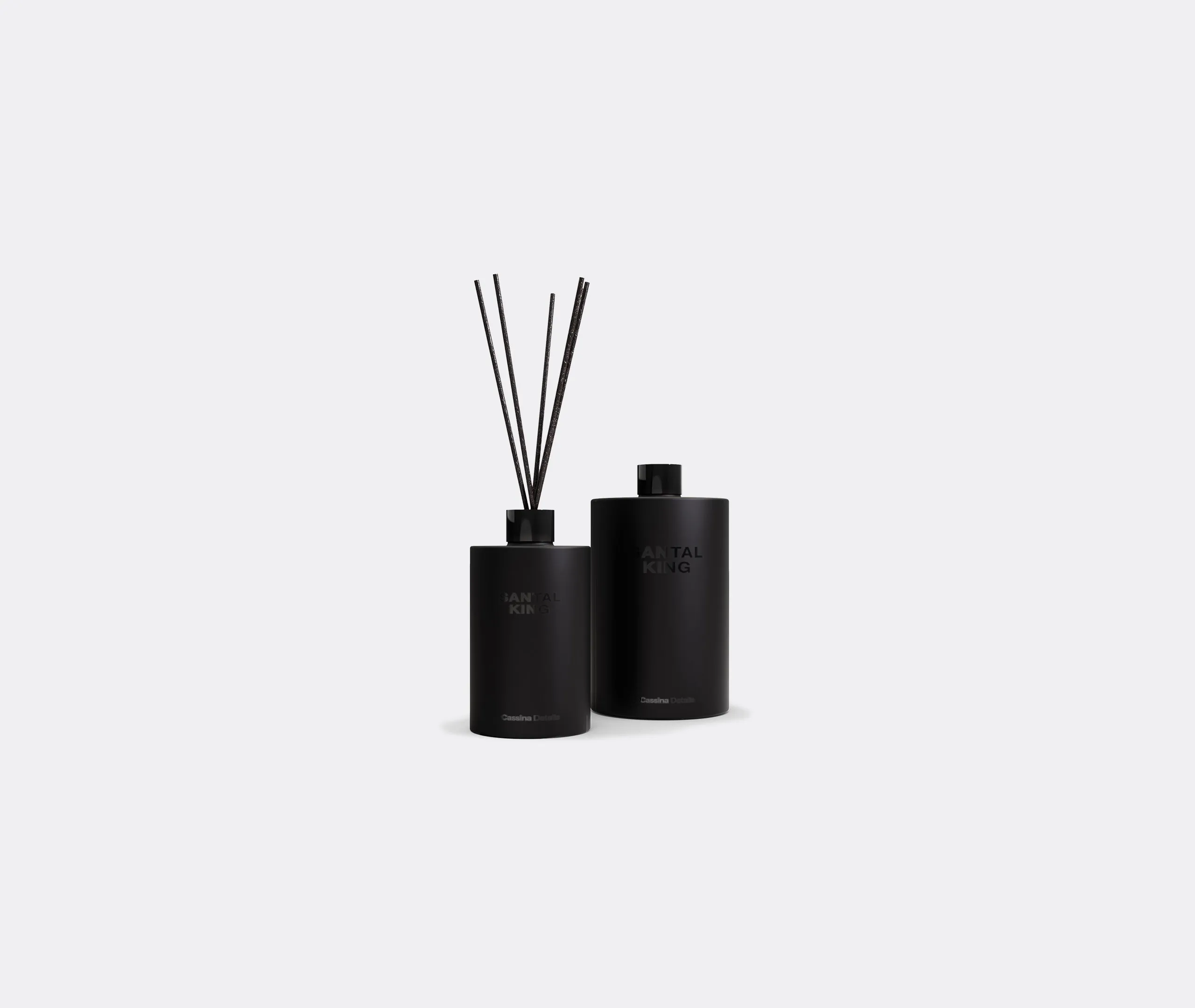 Reed Diffuser with Santal Scent - Black, Glass