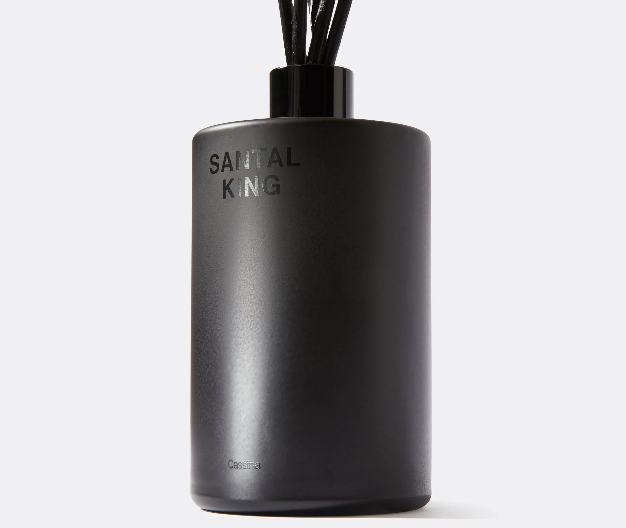 Reed Diffuser with Santal Scent - Black, Glass