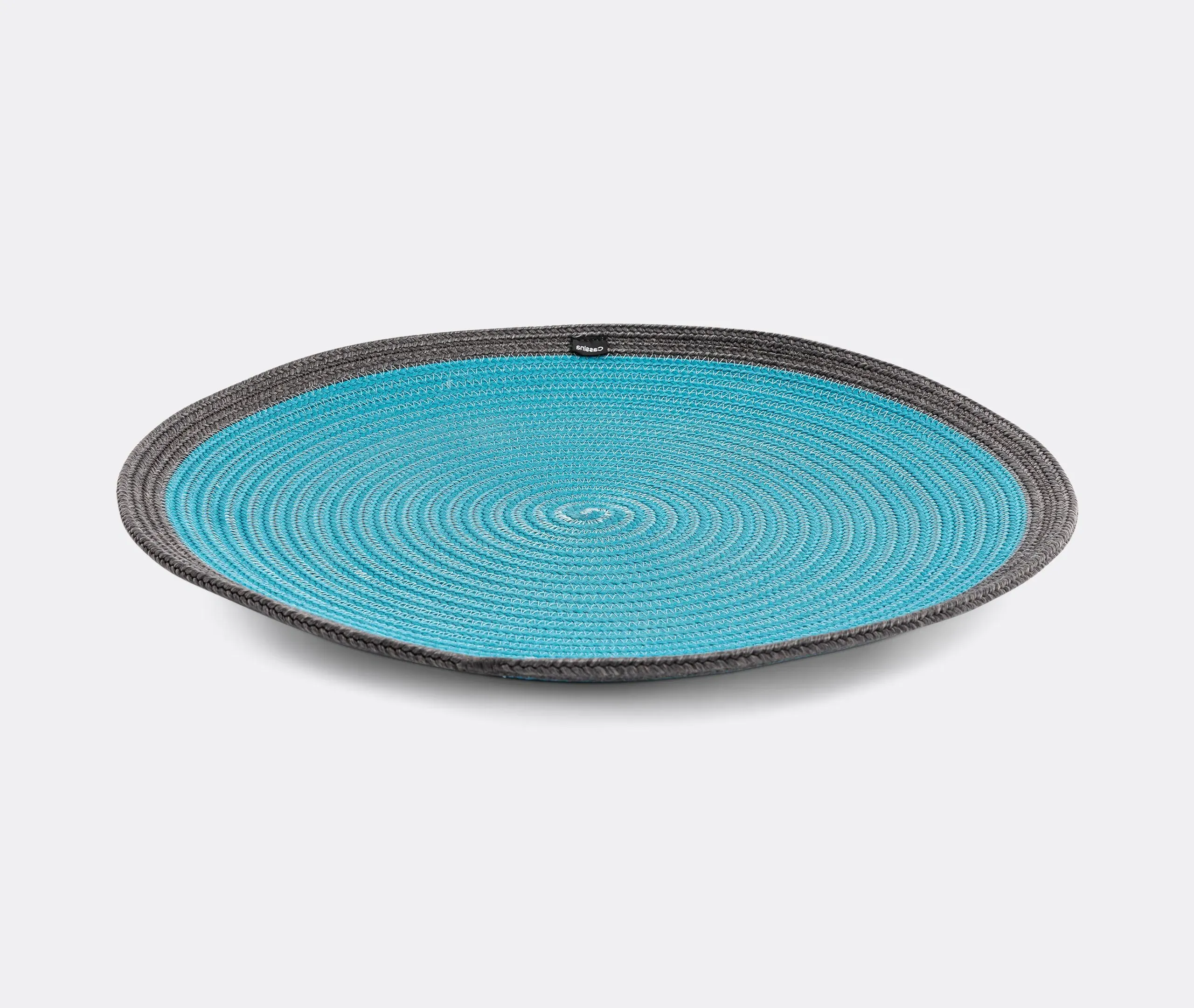 Round Placemat Hand-Woven - Blue, Polypropylene image