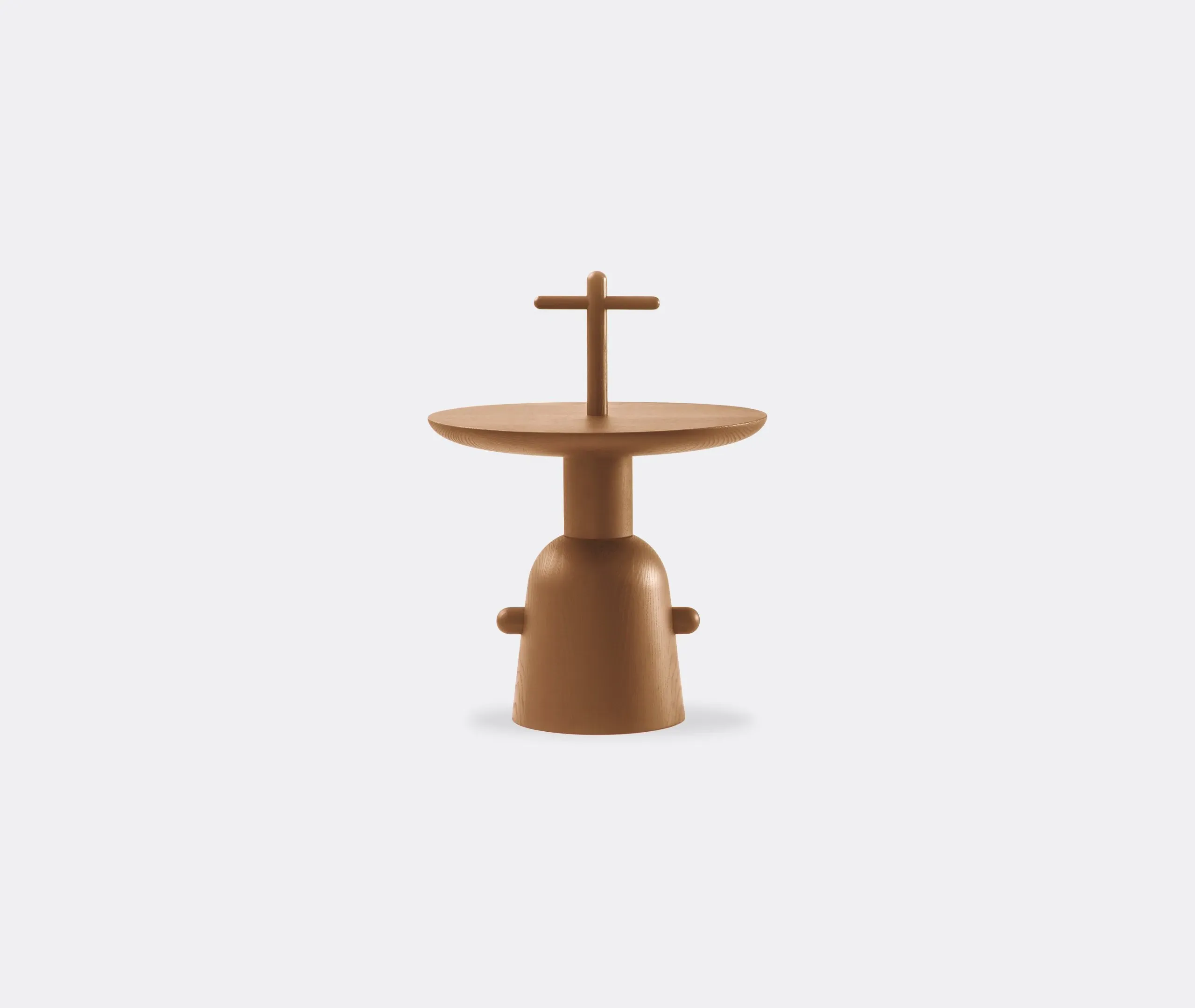Sculptural Dining Table - Brown, Walnut Wood