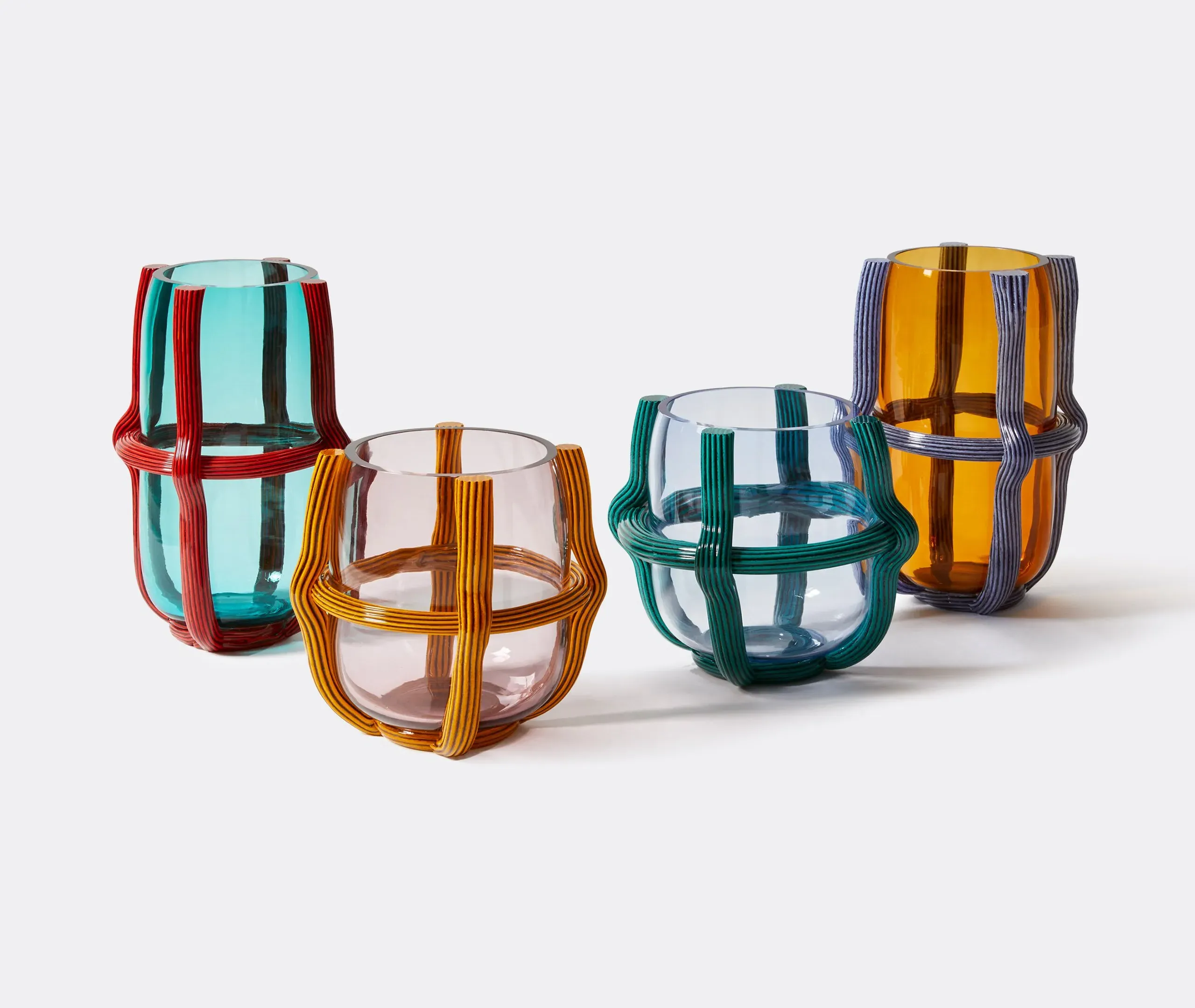 Sestiere Vase - Yellow, Murano Glass