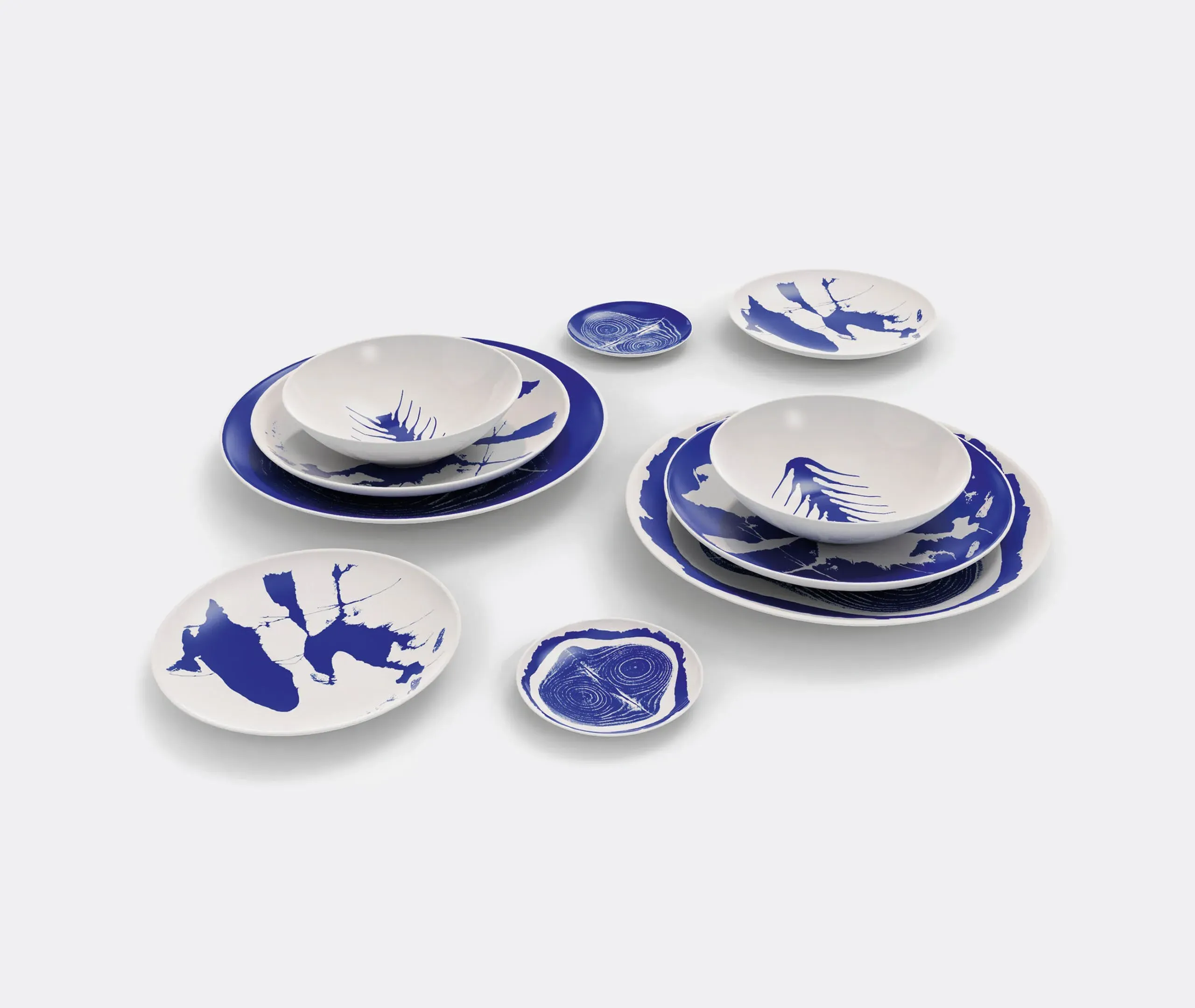 Set of 2 Placeholder Plates - Multicolor, Porcelain