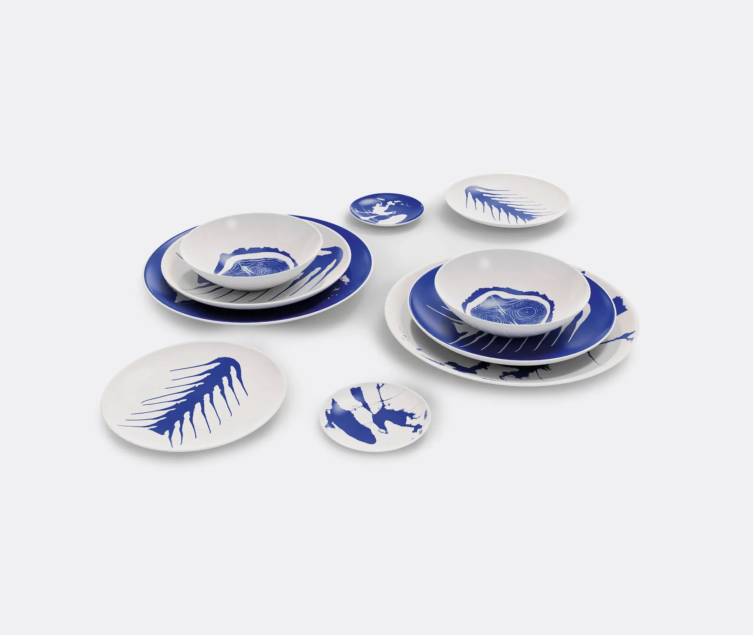 Set of 2 Placeholder Plates - Multicolor, Porcelain