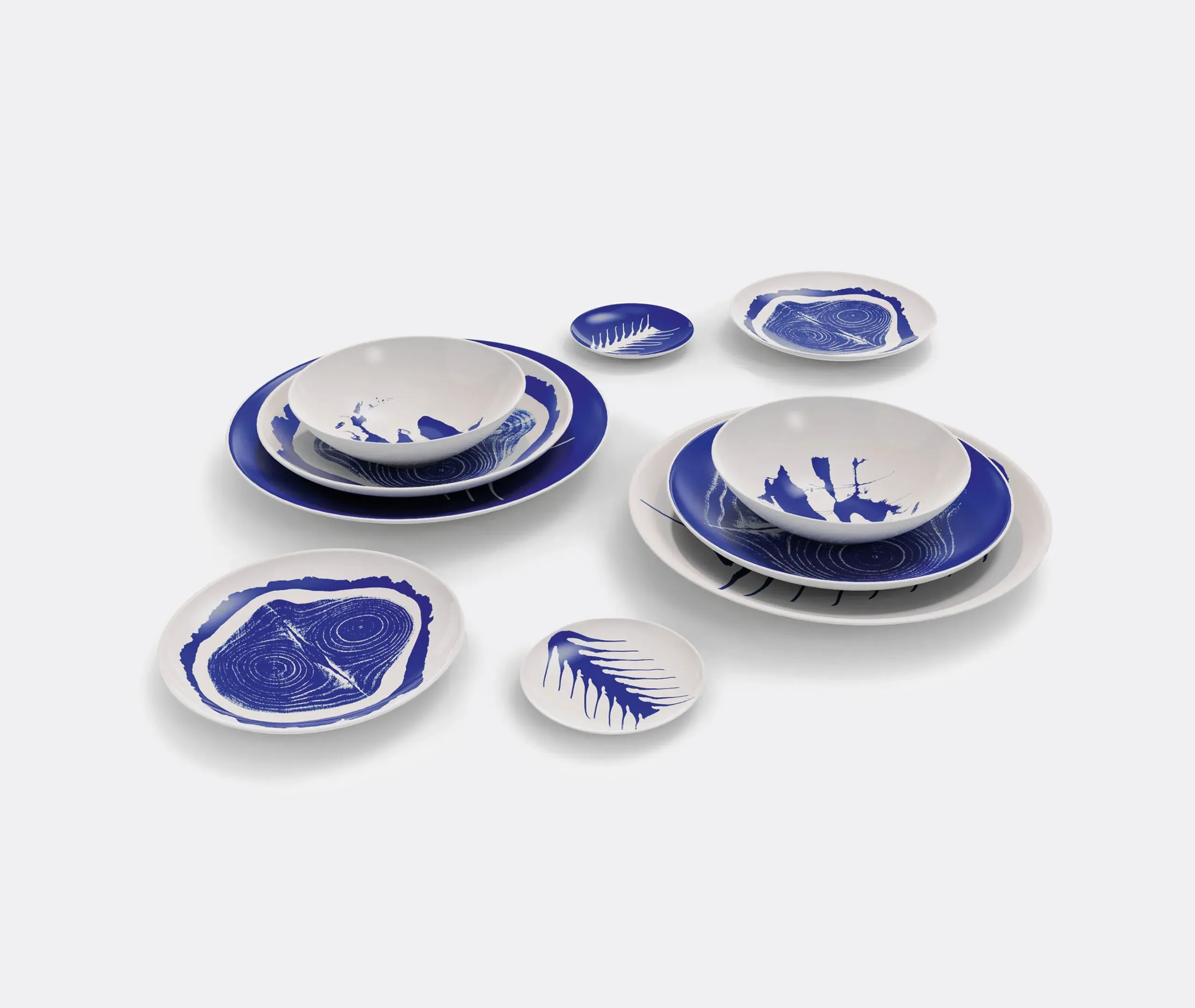 Set of 2 Placeholder Plates - Multicolor, Porcelain