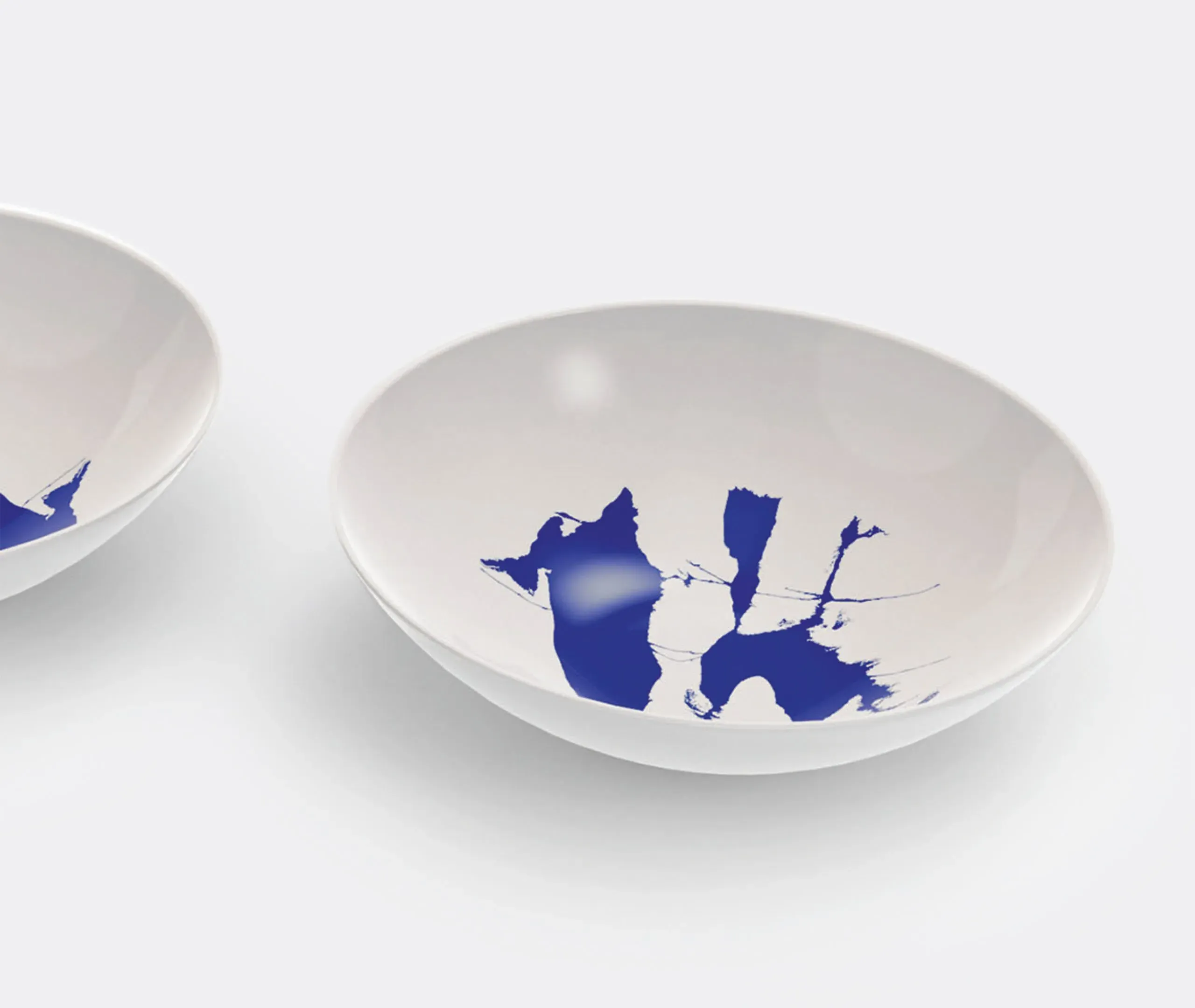 Set of 2 Soup Plates - Multicolor, Porcelain