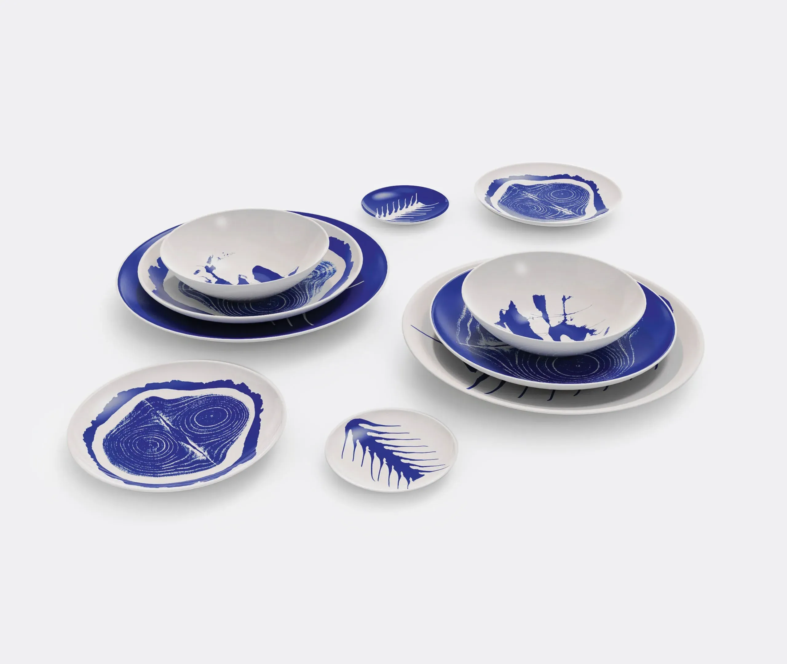 Set of 2 Soup Plates - Multicolor, Porcelain