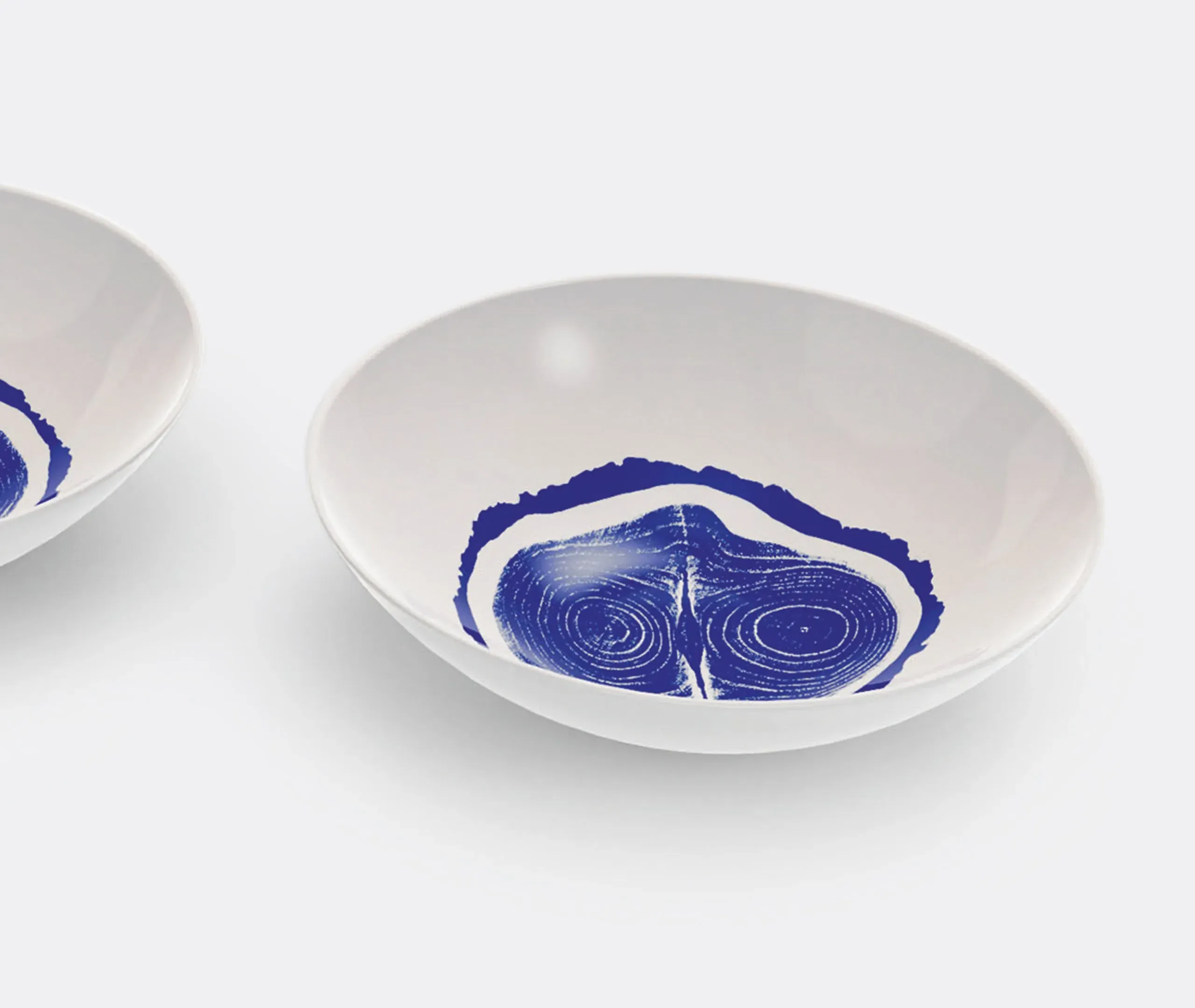 Set of 2 Soup Plates - Multicolor, Porcelain