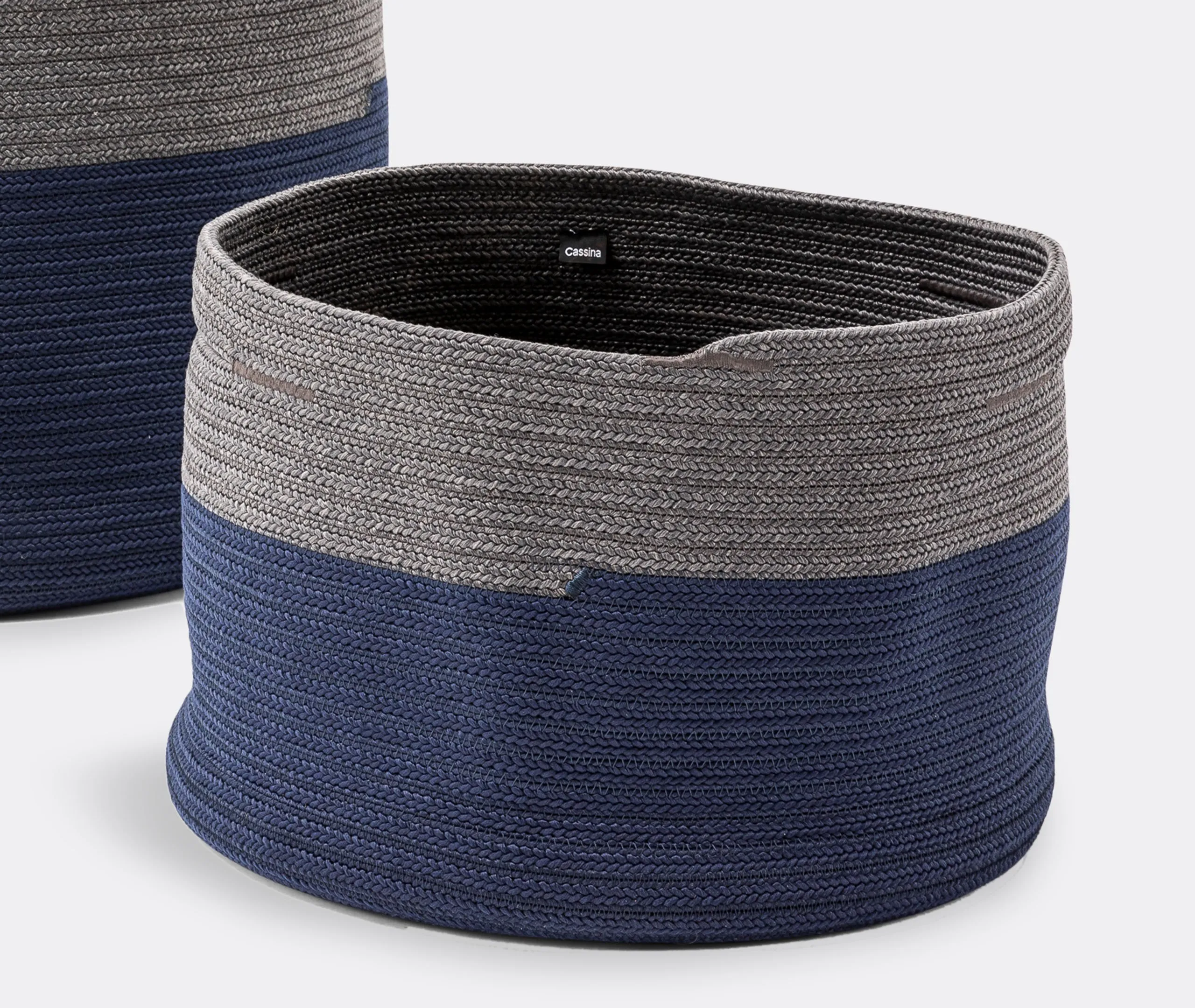 Set of 2 Storage Baskets - Blue, Polypropylene