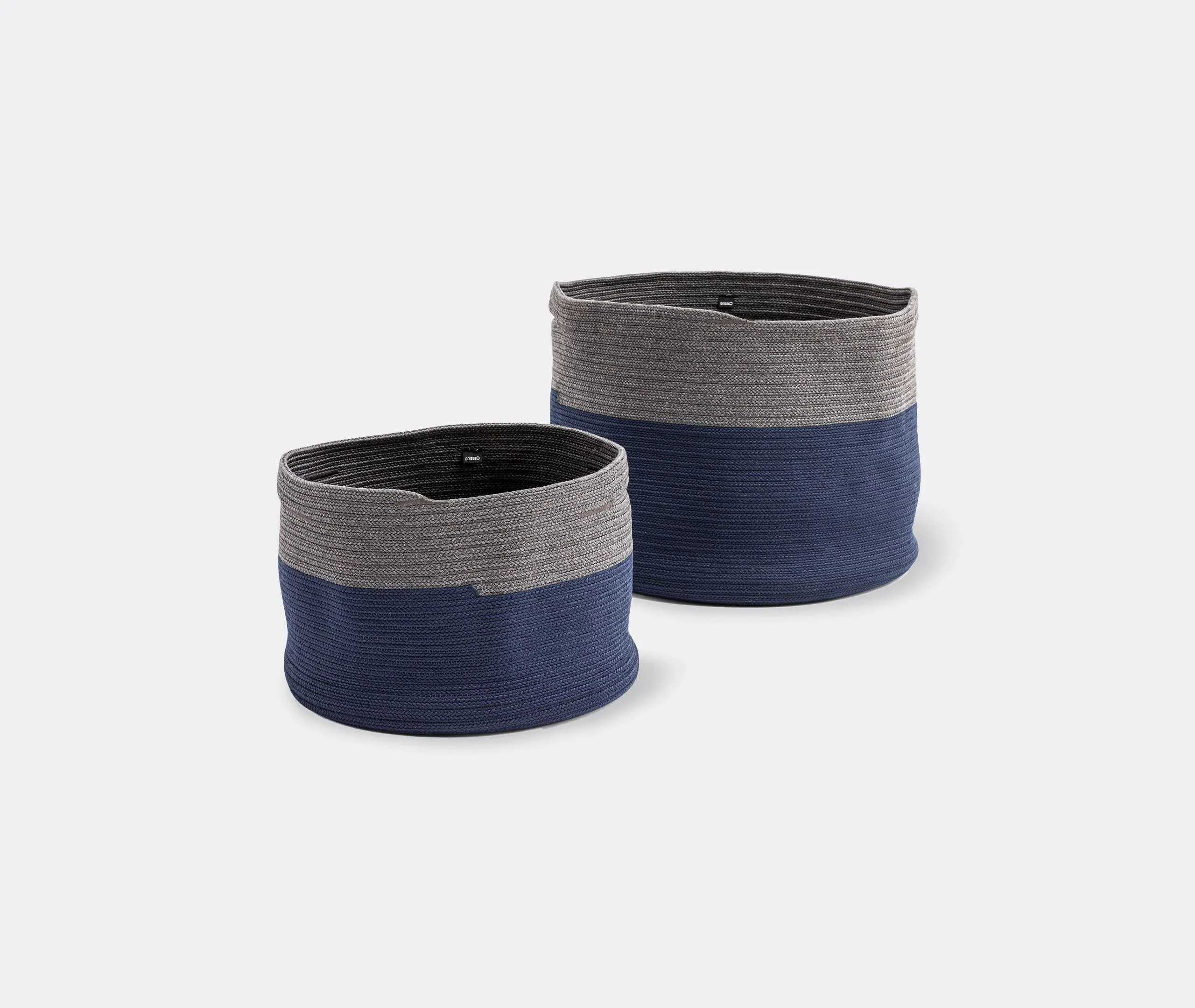 Set of 2 Storage Baskets - Blue, Polypropylene image