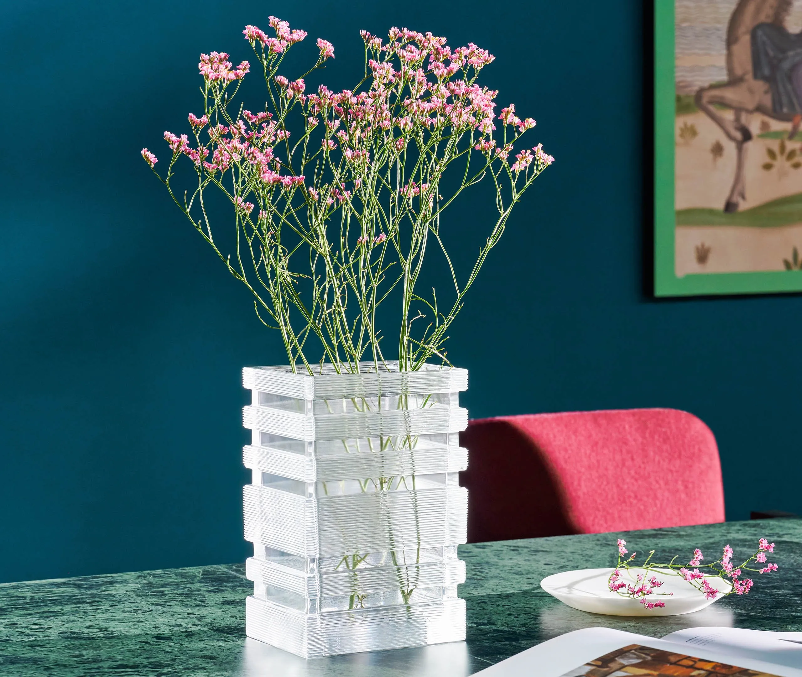 Skyscraper Vase - Clear, Glass