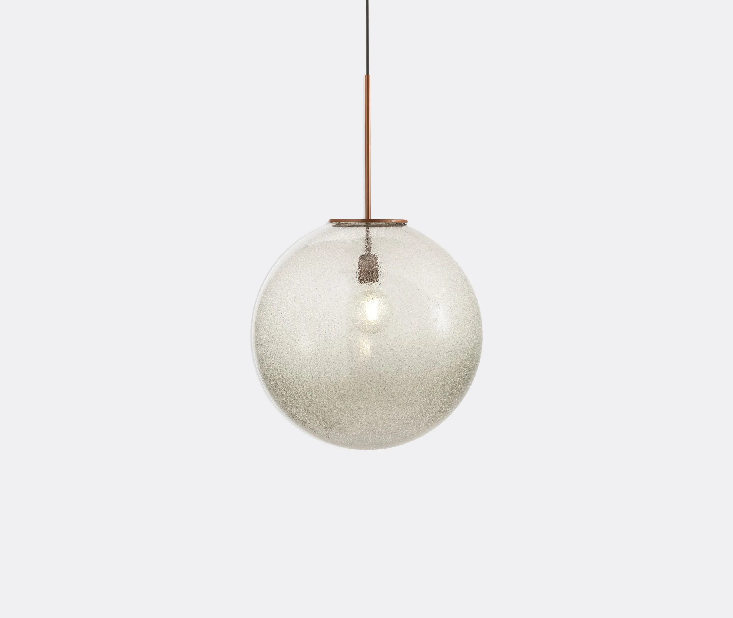Sphere Pendant Lamp EU Plug - Grey, Glass image