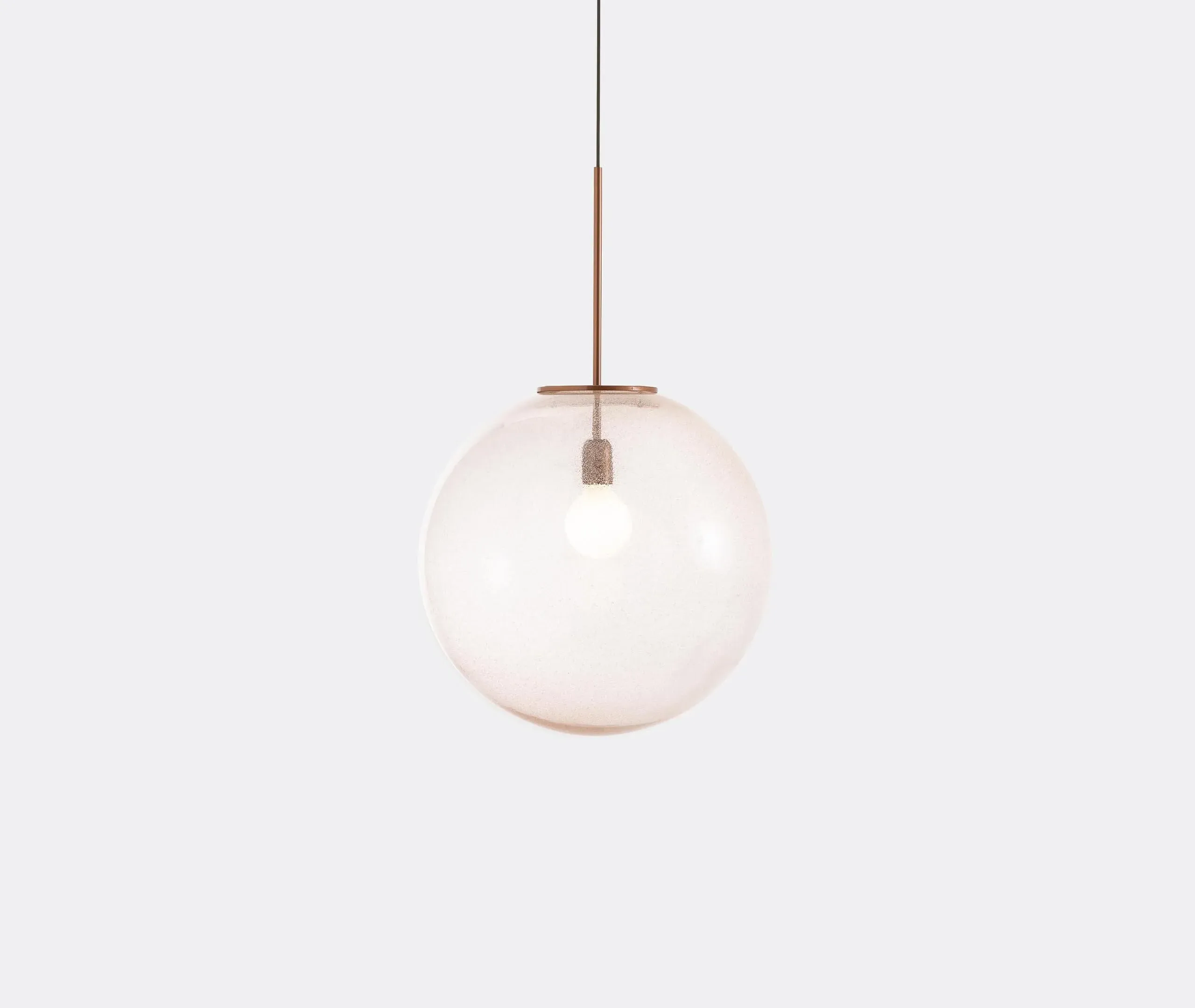 Sphere Pendant Lamp EU Plug - Pink, Glass image