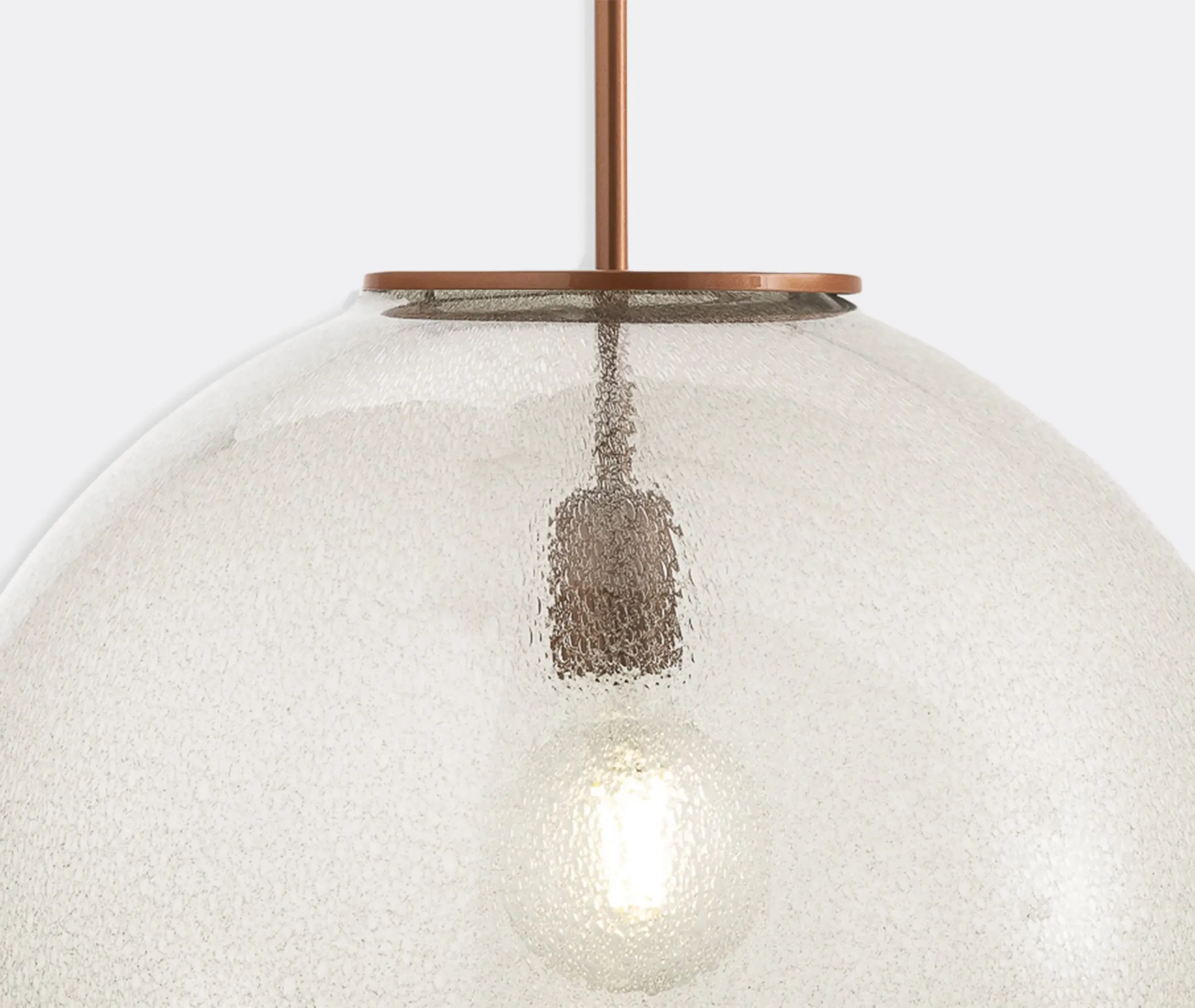 Sphere Pendant Lamp US Plug - Grey, Glass
