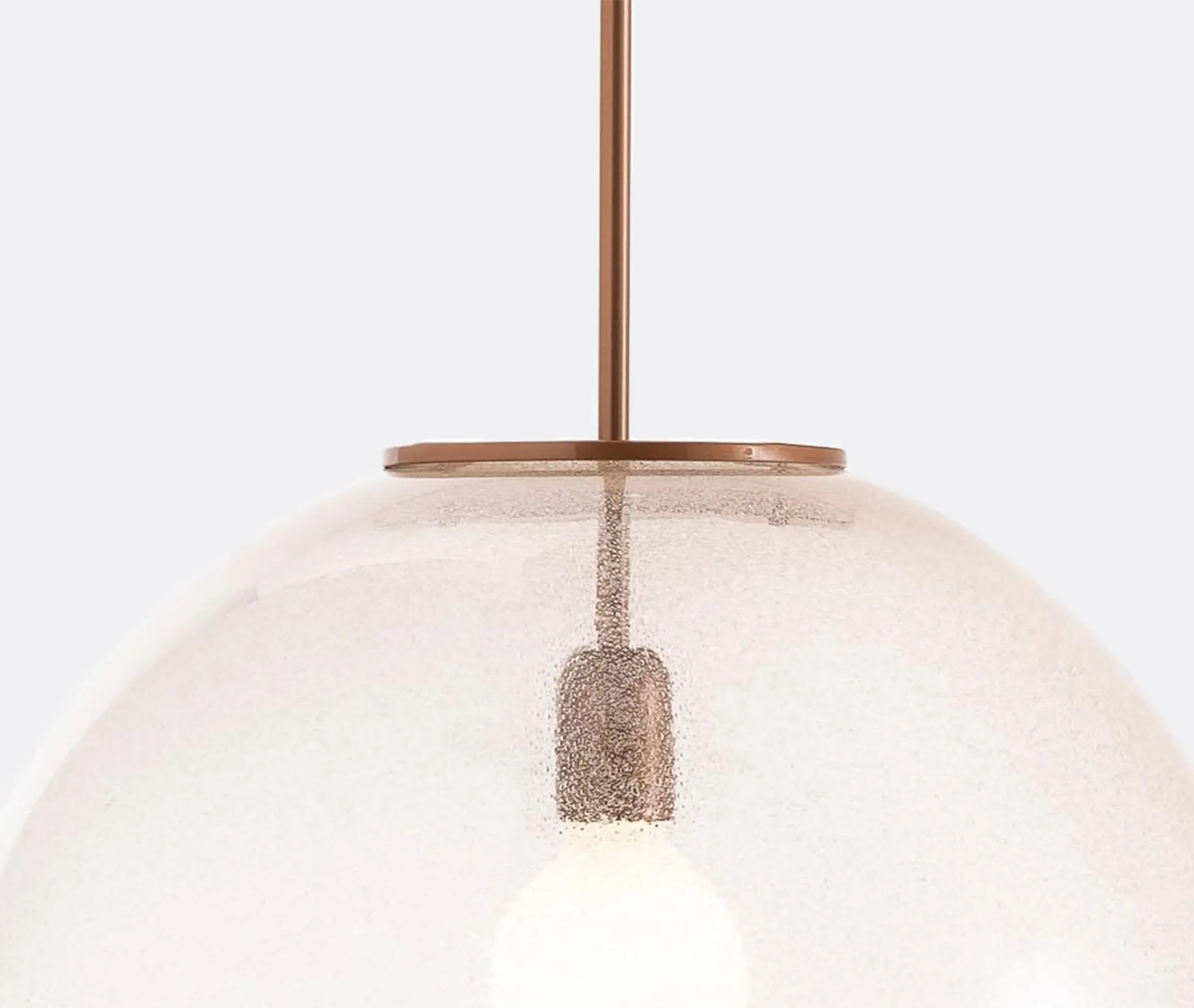 Sphere Pendant Lamp US Plug - Pink, Glass