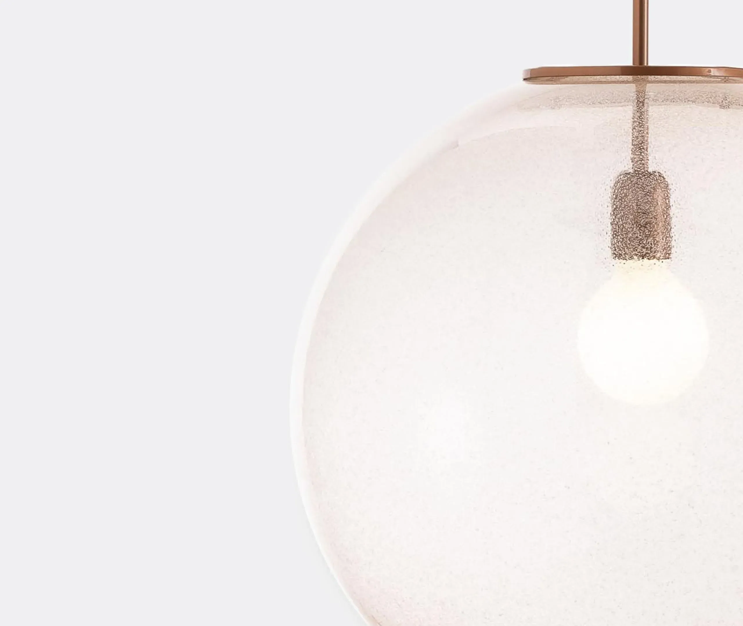 Sphere Pendant Lamp US Plug - Pink, Glass
