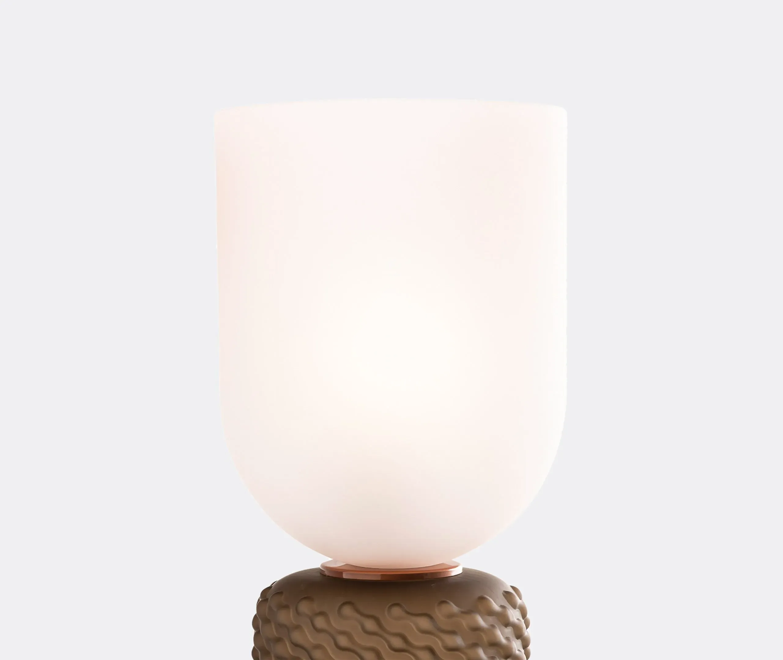 Table Lamp with Marble Base - Black, Textured