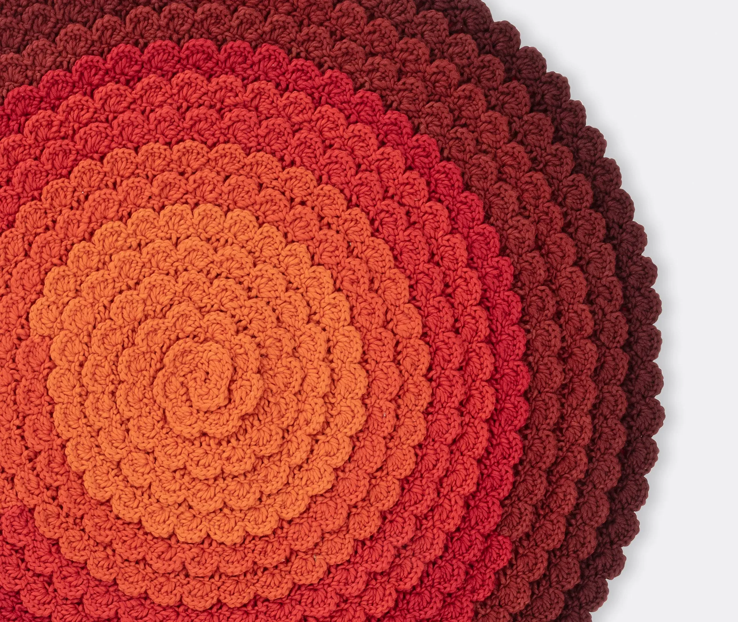 Swirl Rug - Red Multicolor, Wool