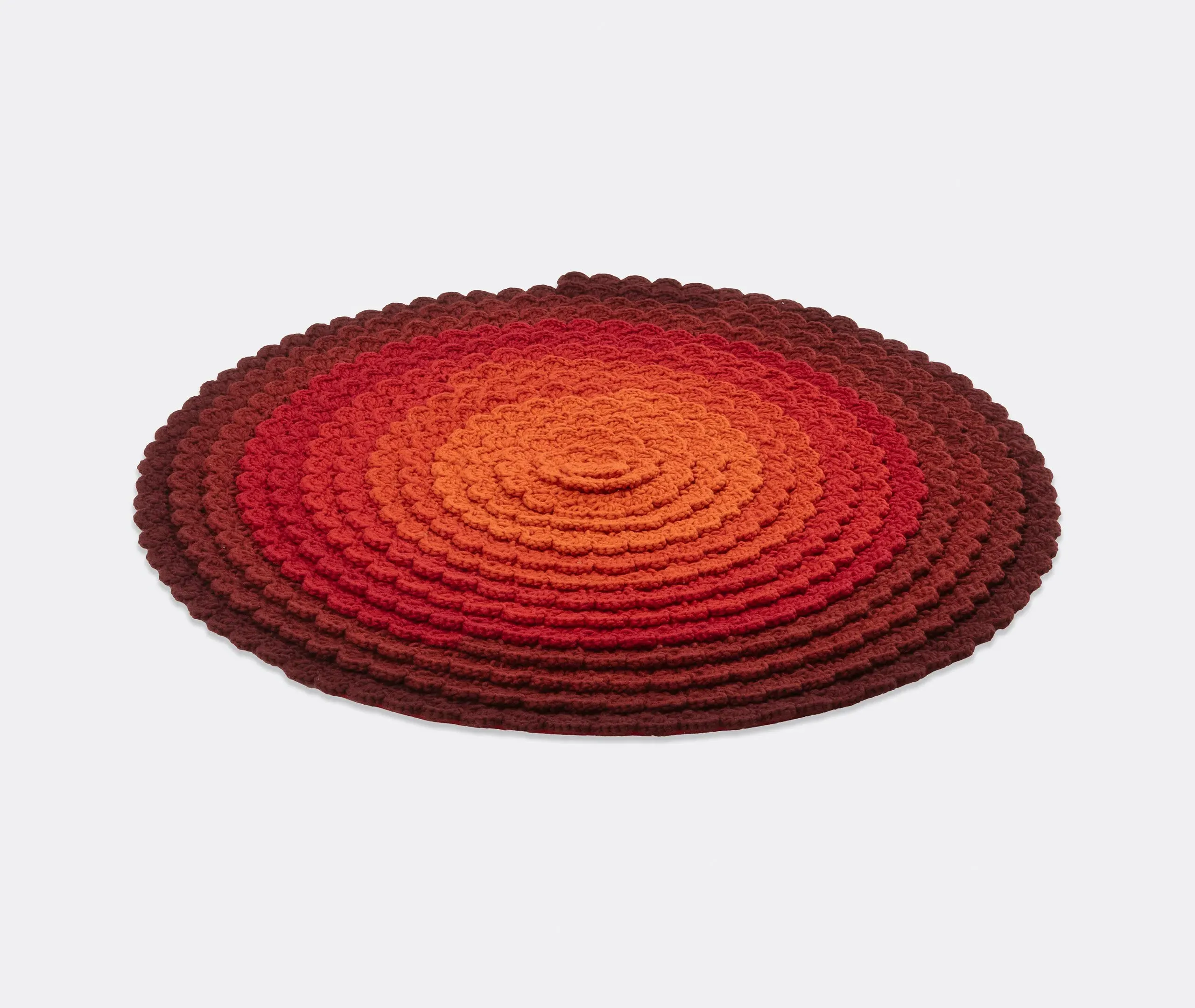 Swirl Rug - Red Multicolor, Wool