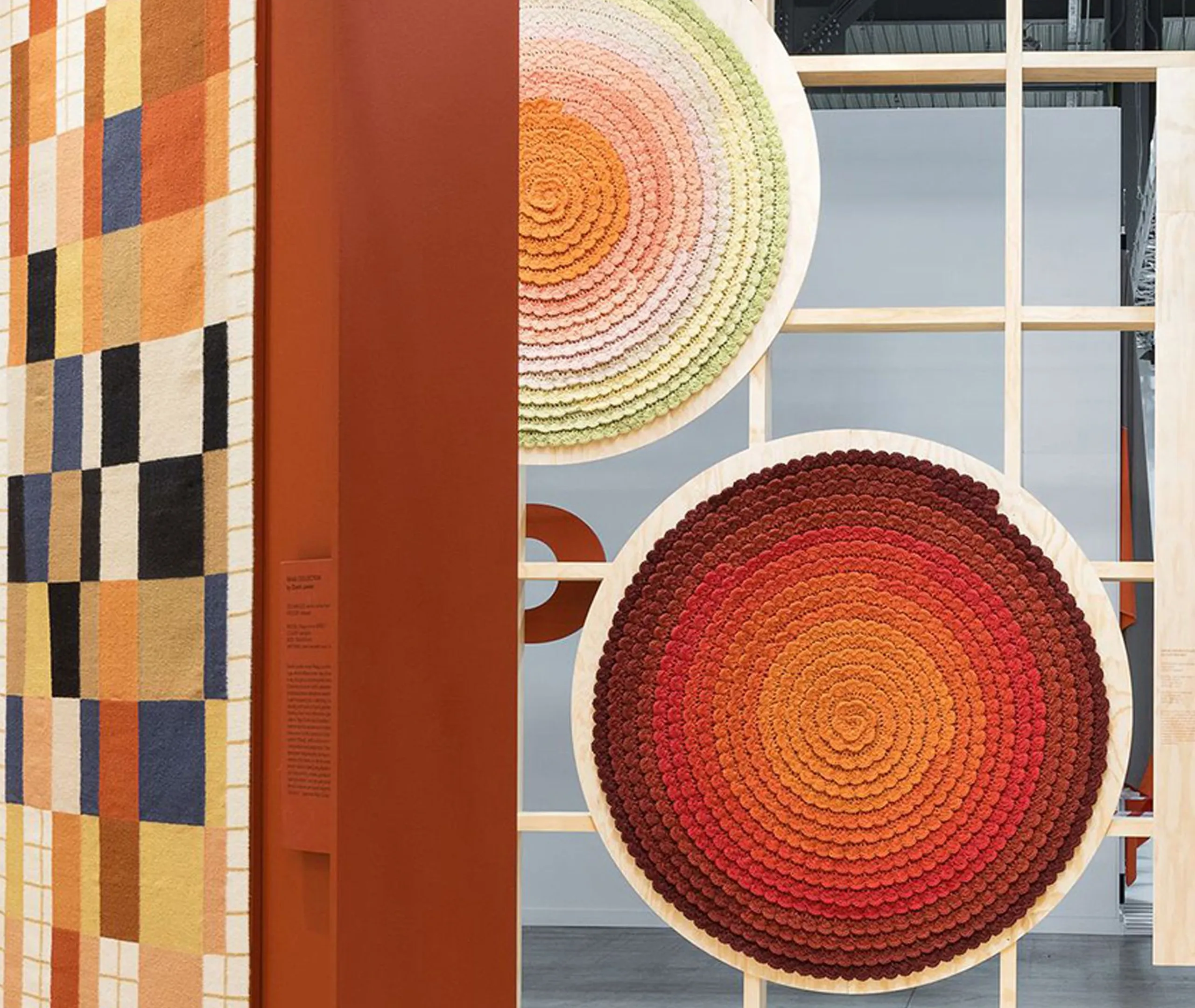 Swirl Rug - Red Multicolor, Wool