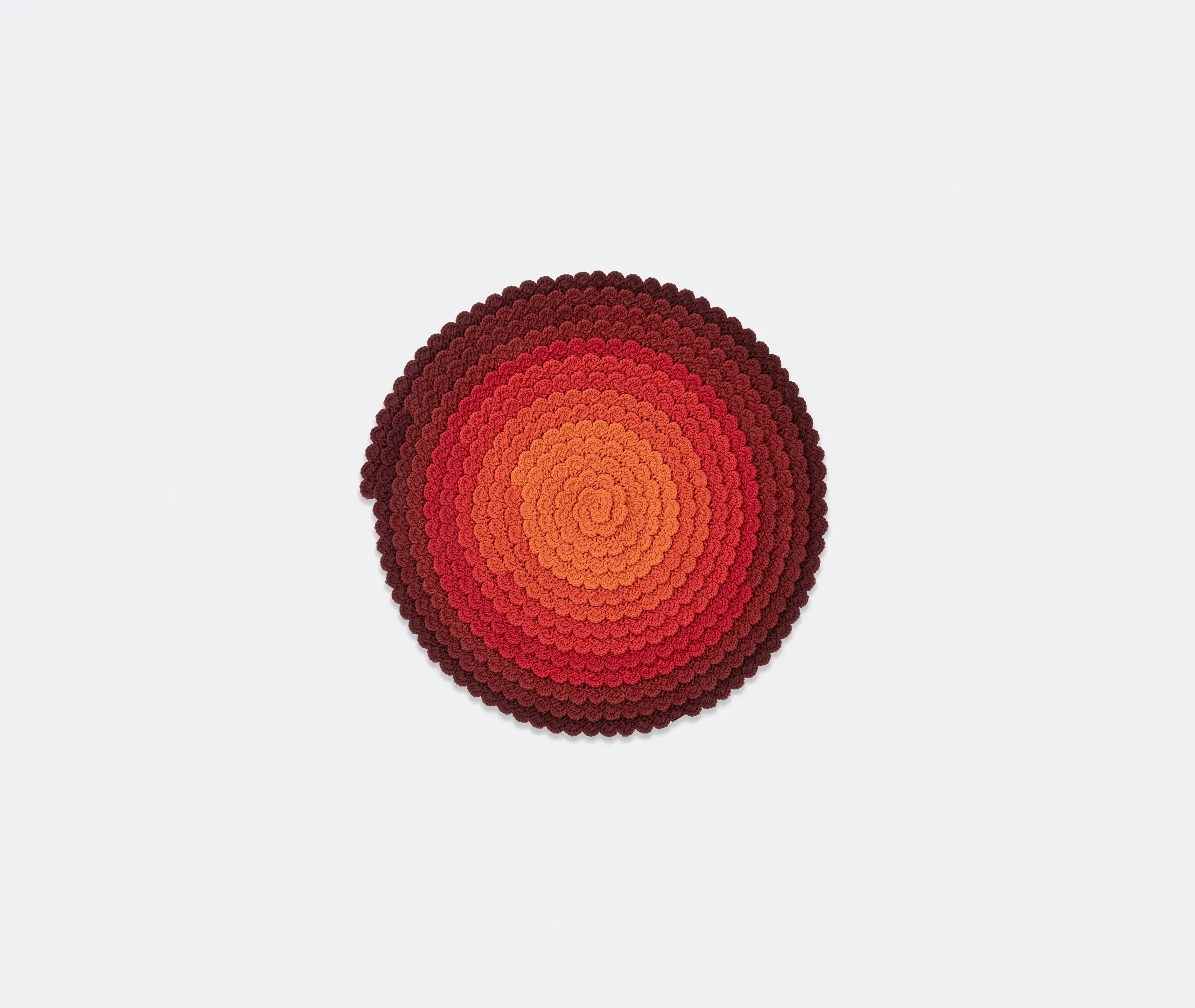 Swirl Rug - Red Multicolor, Wool image