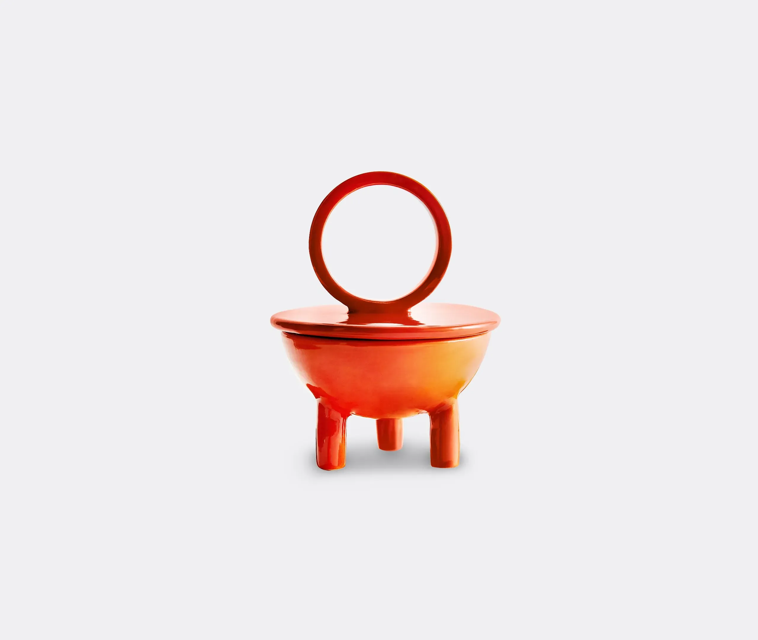 Cachi Wok Candle - Orange, Ceramic