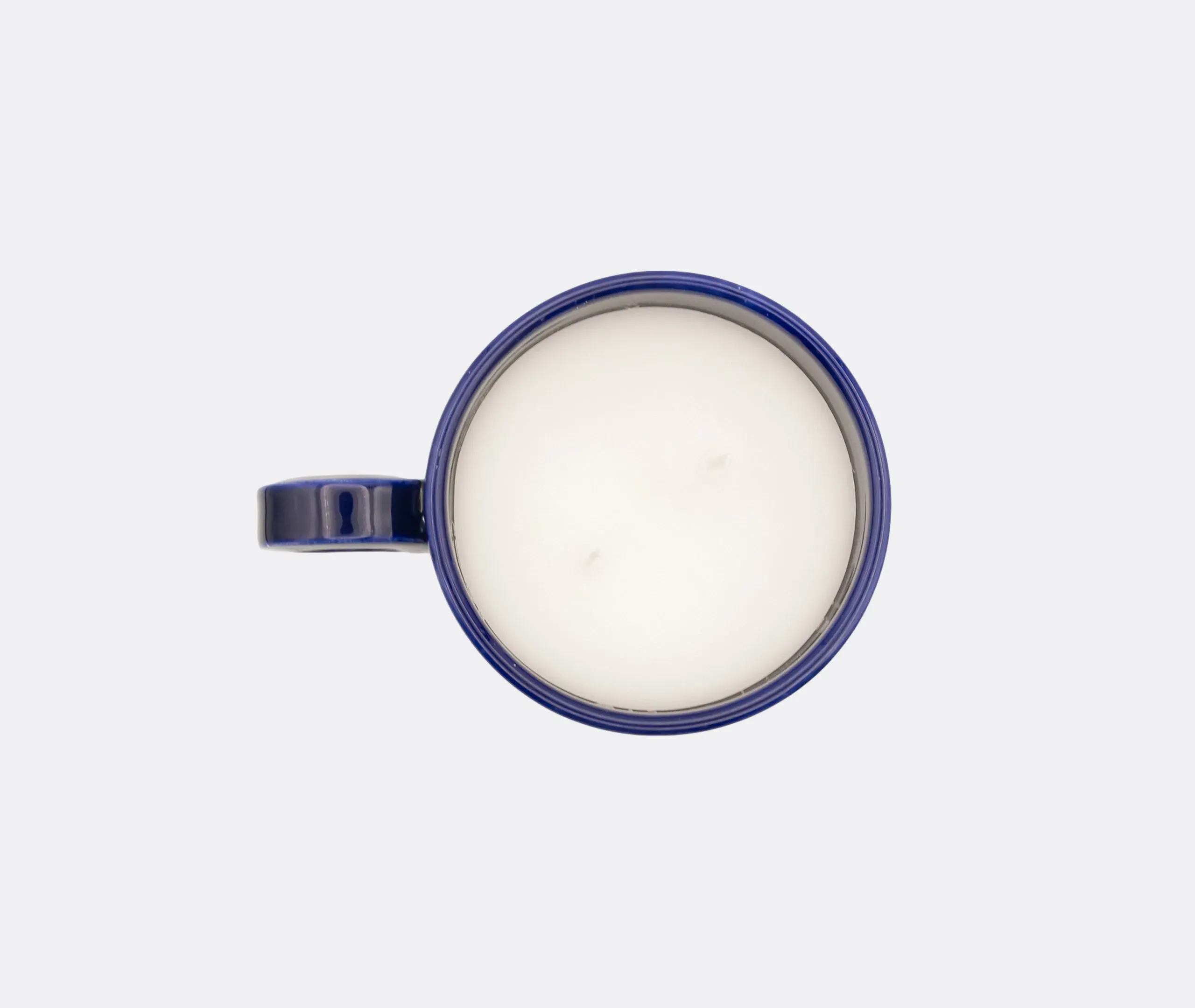 Cup Candle with Lid - Blue, Ceramic