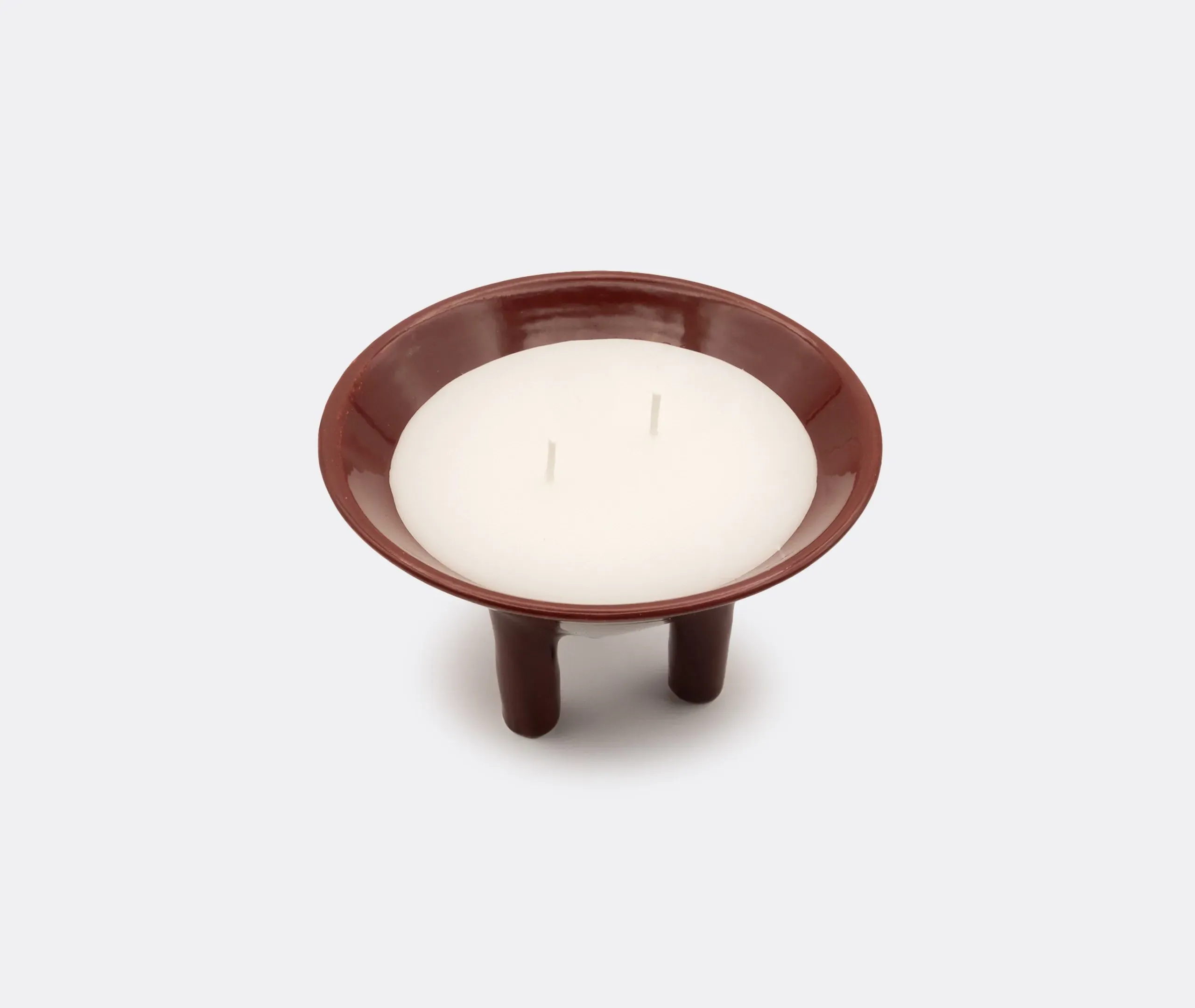 Drop-Shaped Scented Candle - Brown, Ceramic
