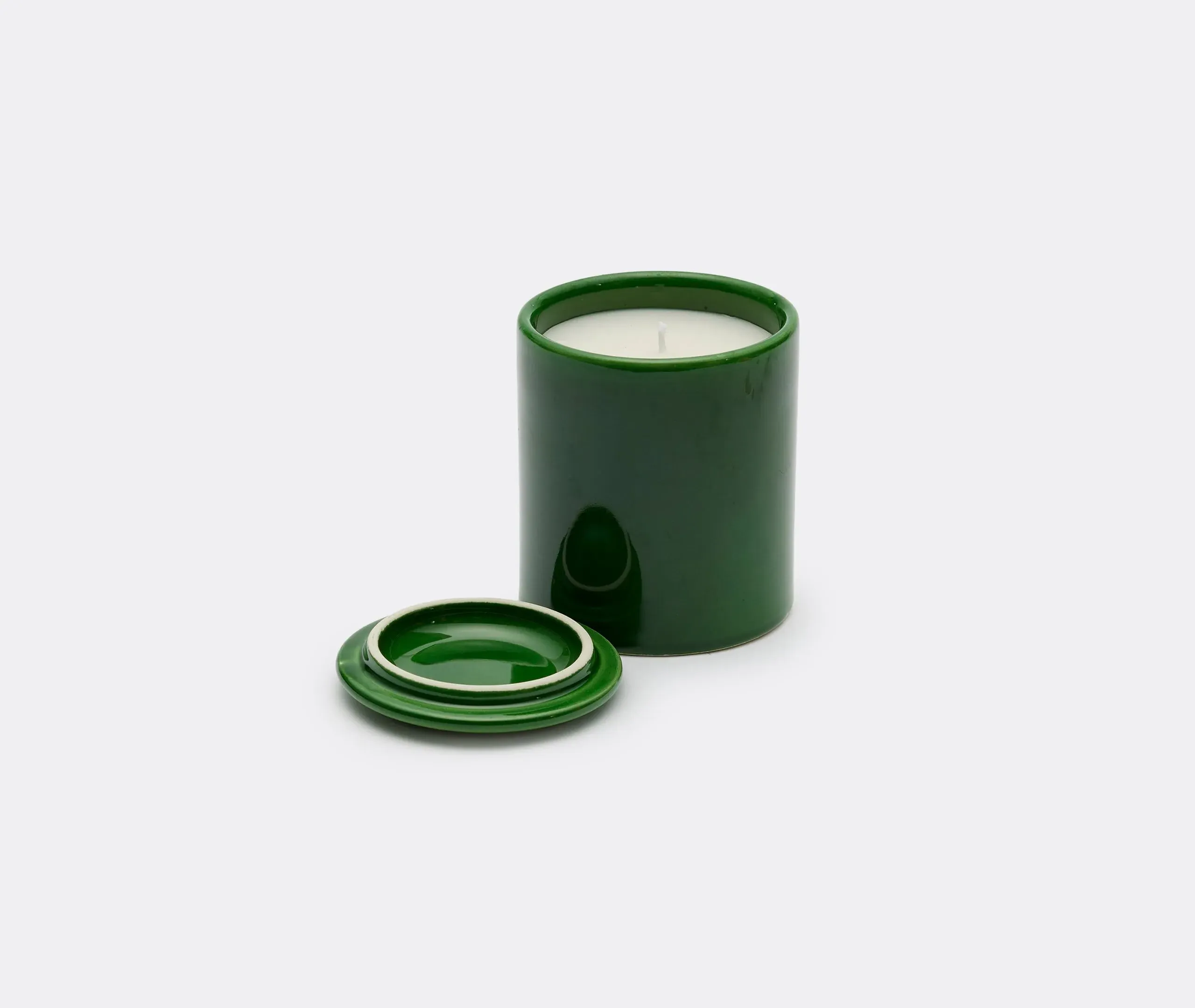 Erba Tumb Candle - Green, Ceramic
