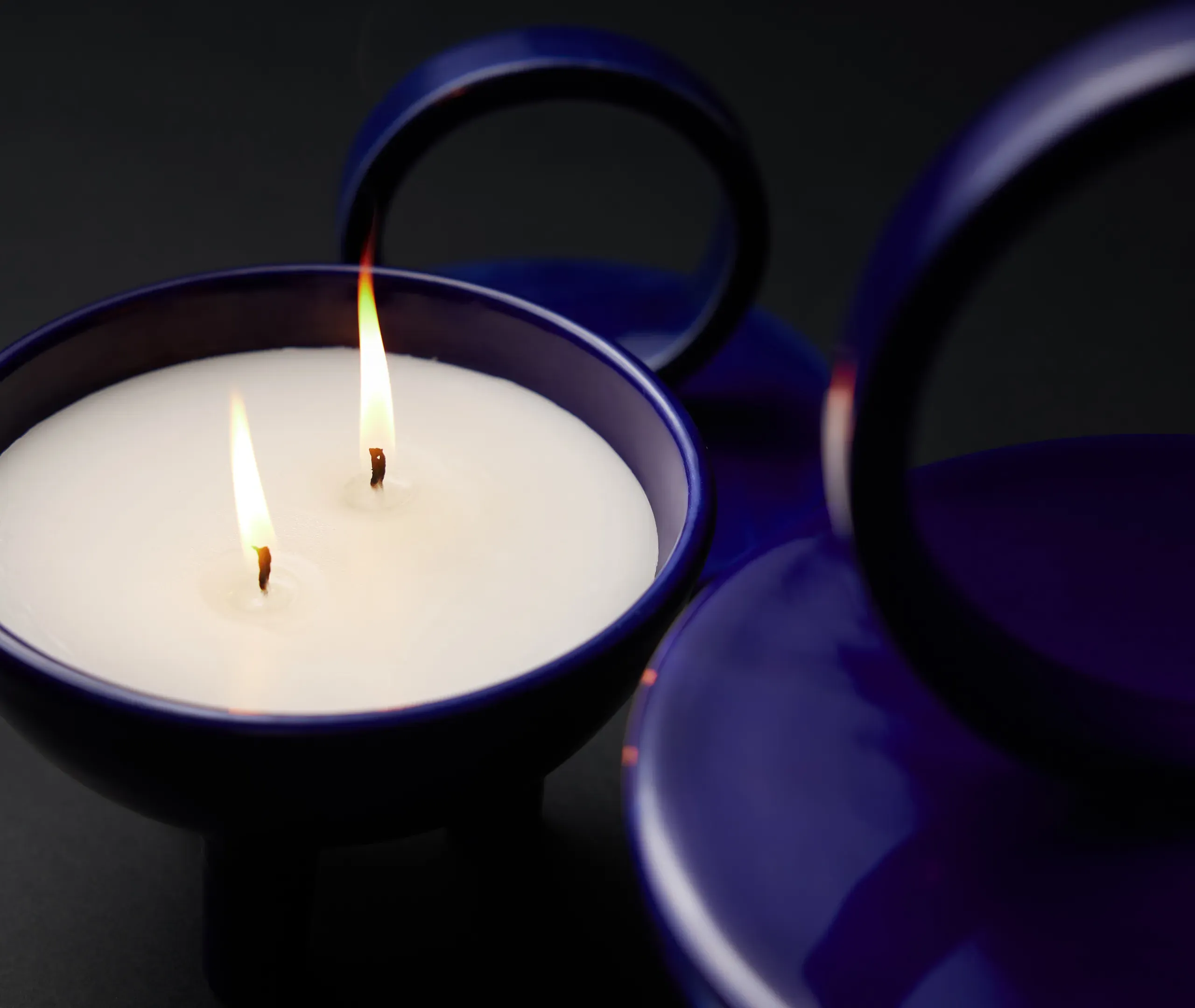 Salsedine Wok Candle - Blue, Ceramic