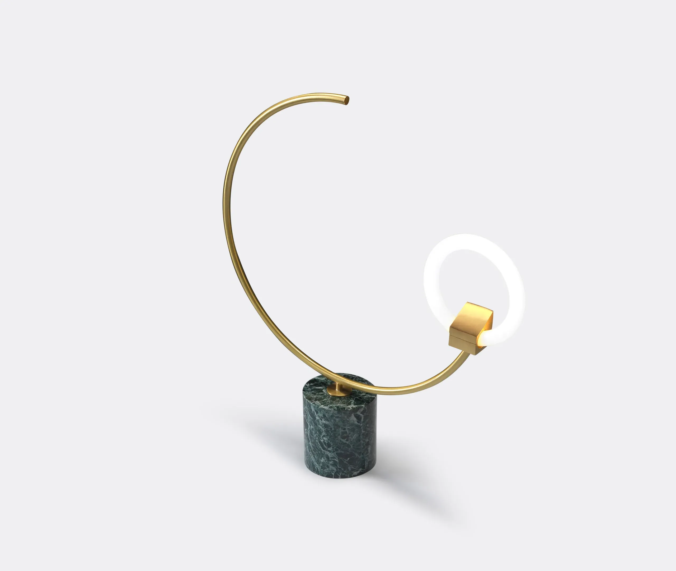 Arges Table Lamp - Green, Marble