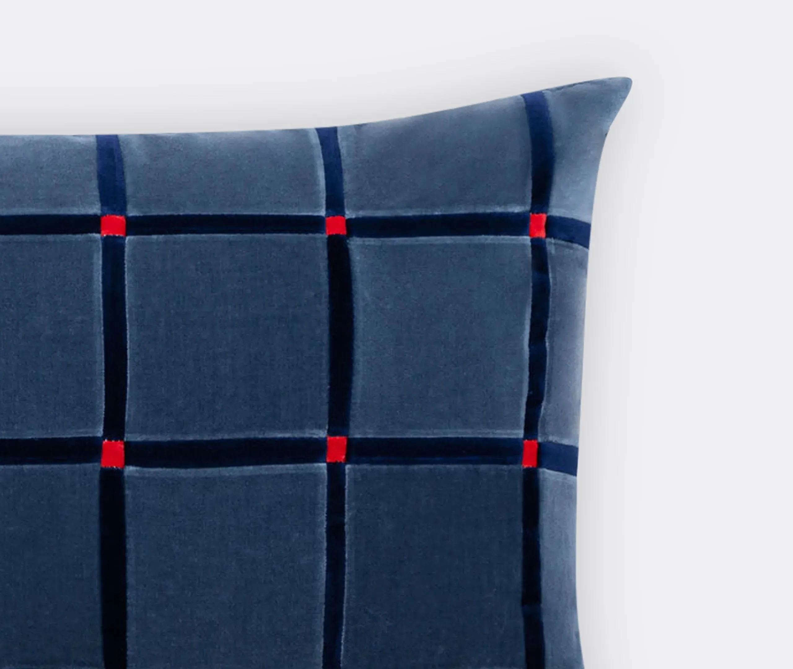 Athena Rectangular Cushion - Multicolor, Velvet