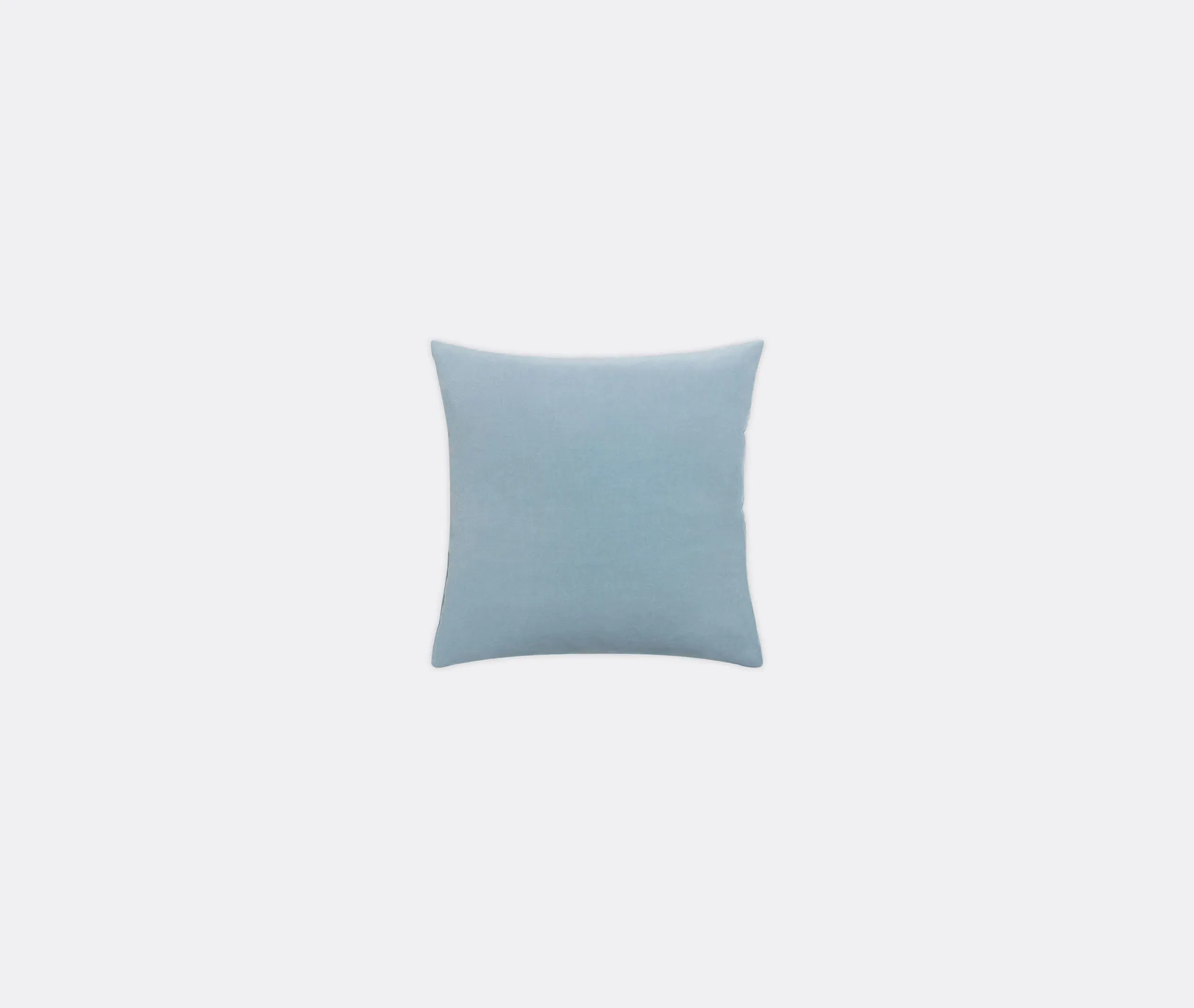 Basic Square Cushion - Blue Dust, Velvet