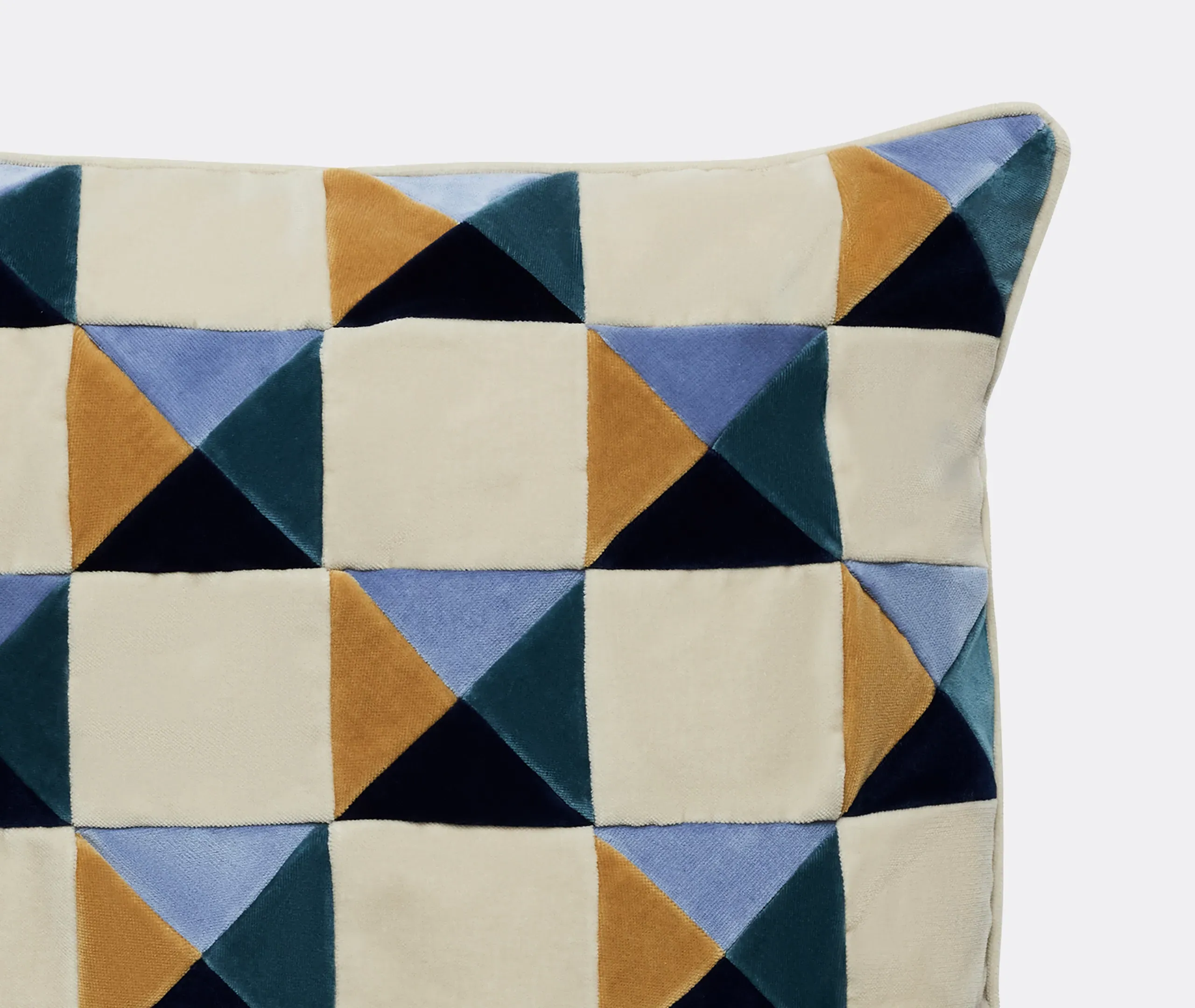 Bonnie Checkerboard Cushion - Lilac, Velvet alternate view
