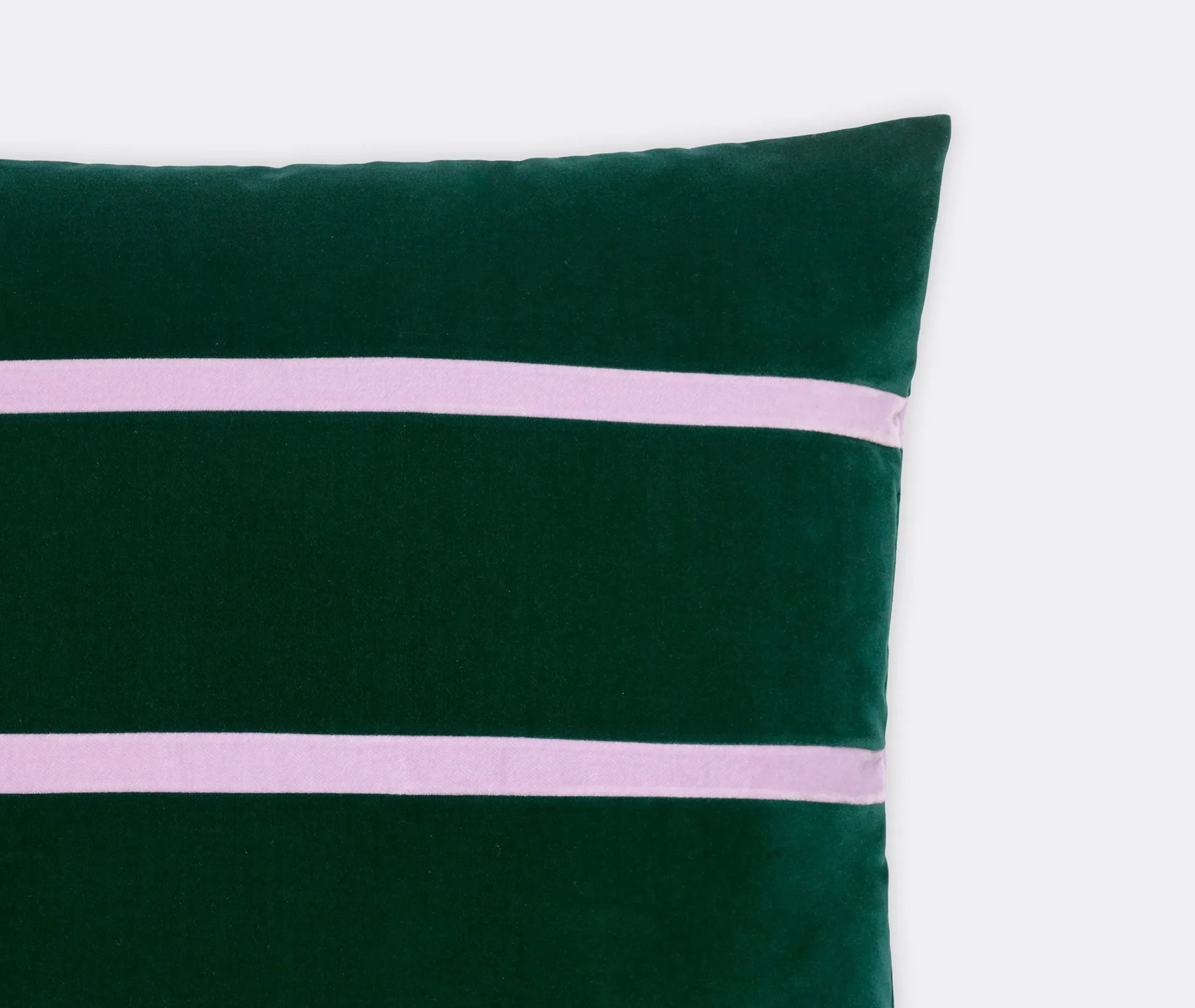 Gemma Cushion - Emerald and Lavender, Velvet