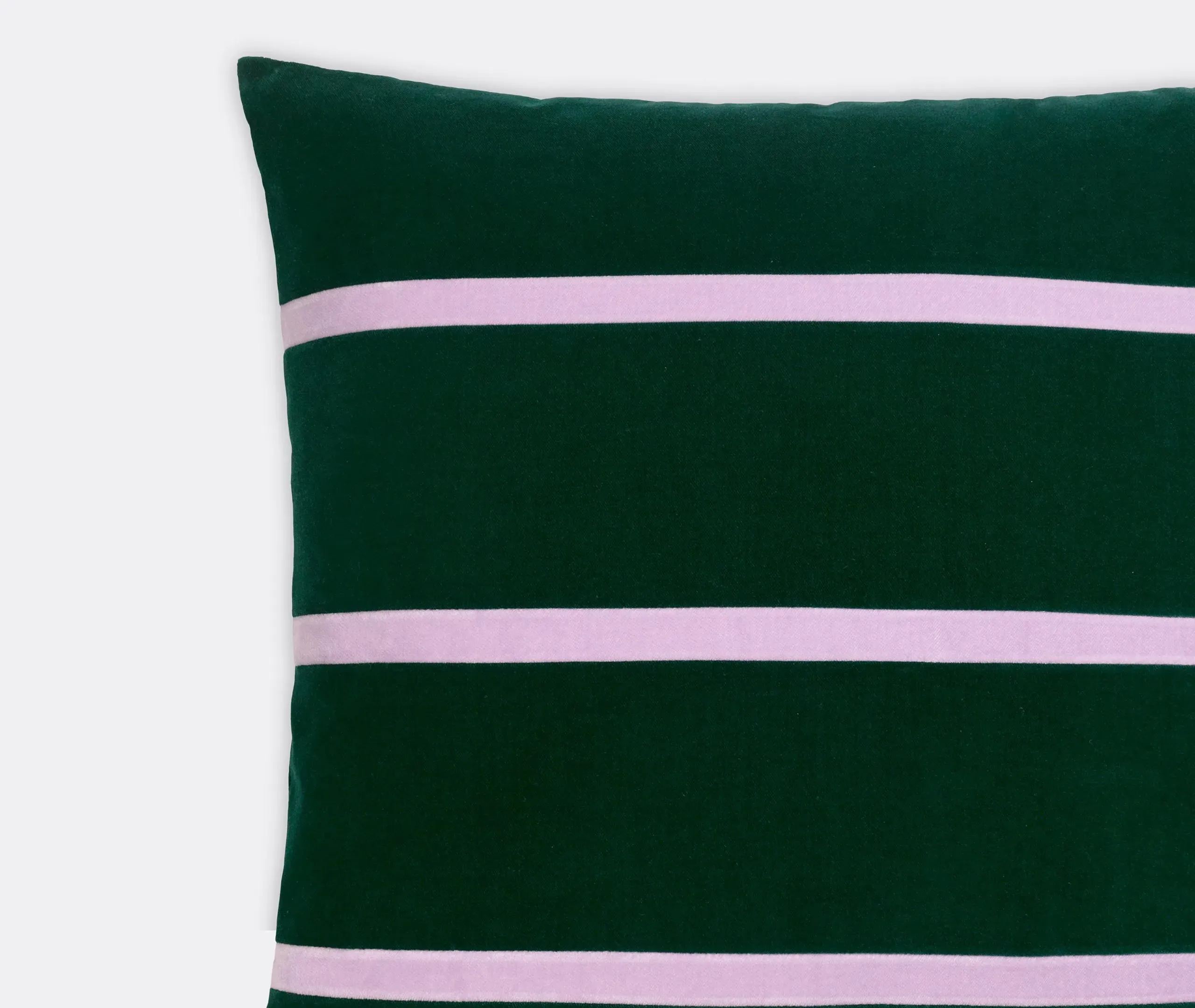 Gemma Cushion - Emerald and Lavender, Velvet
