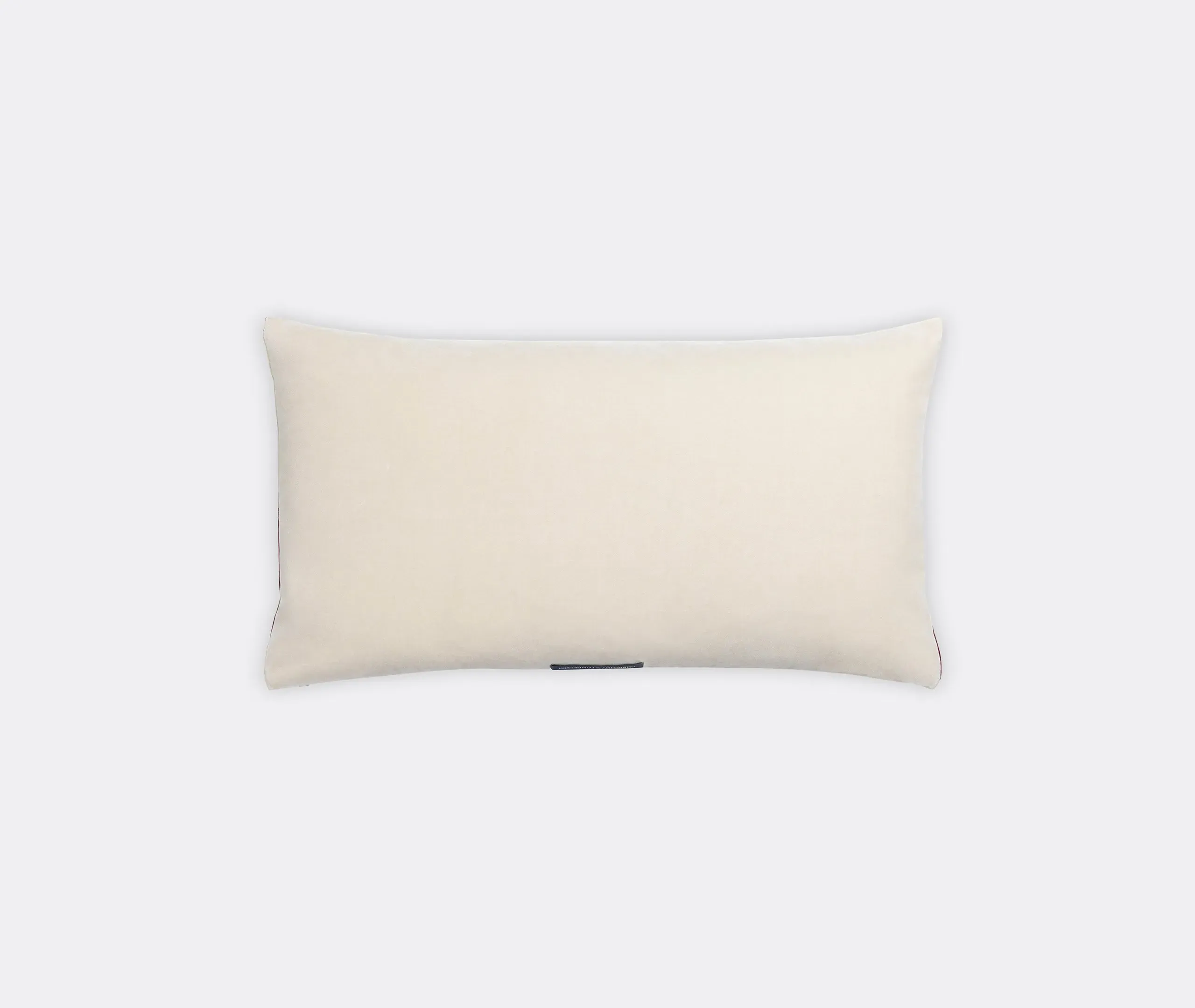 Rectangular Cushion Half-Oval Panels - Multicolor, Velvet