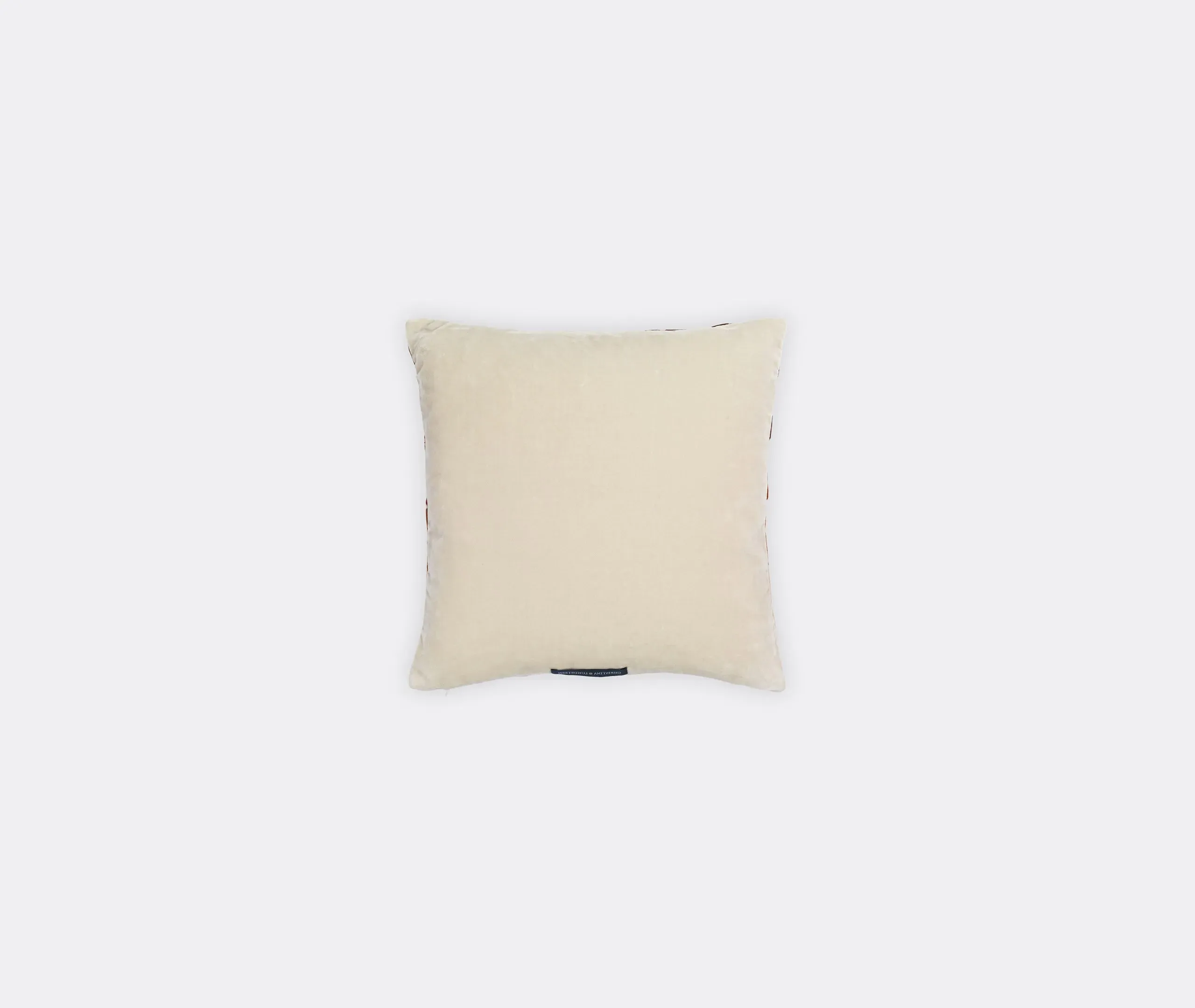 Square Cushion Checkered Pattern - Multicolor, Velvet